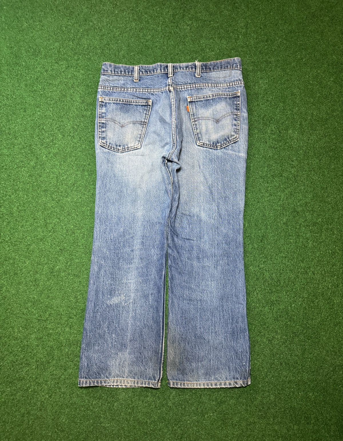 Levi's Vintage Clothing Vintage 70s Levi’s 517 Bootcut Flare Distressed 34x28 Jeans Size US 34 / EU 50 - 2 Thumbnail