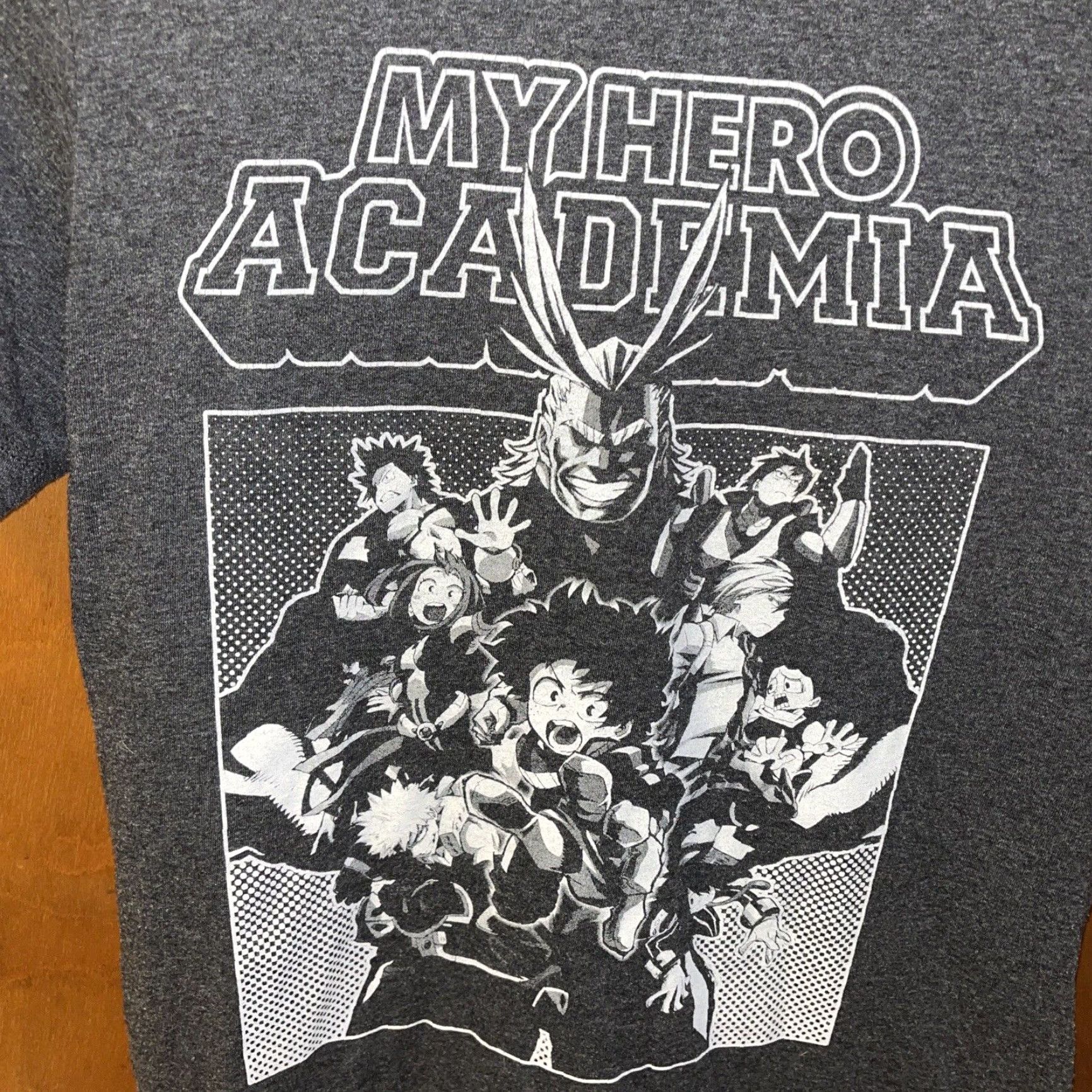 Vintage My Hero Academia T-Shirt Funimation Unisex Adults XS Dark Gray Black Cotton Cartoon Graphicprint Size US XS / EU 42 / 0 - 2 Thumbnail