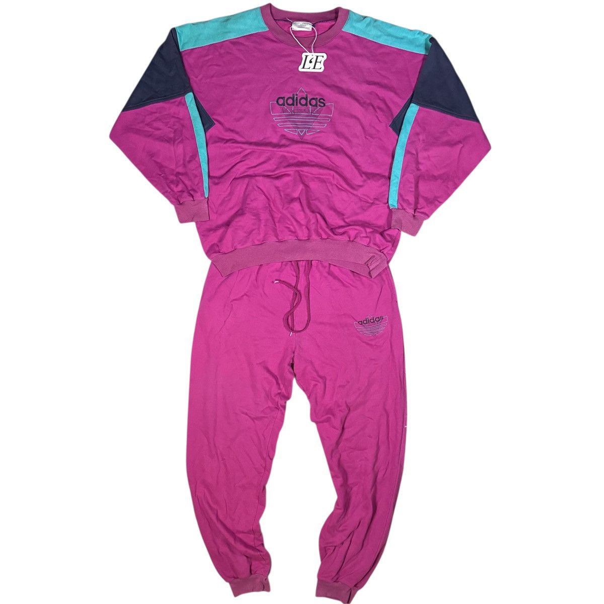Adidas Mens Adidas 90s Soccer Team Vintage Tracksuit Set Size L Size US L / EU 52-54 / 3 - 1 Thumbnail