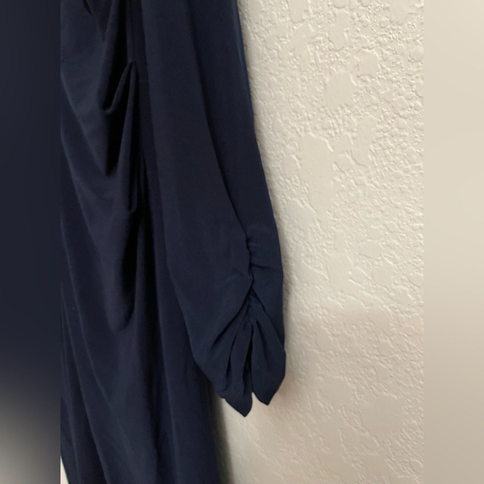 Adrianna Papell Adrianna Papell Jersey Tuxedo Dress in Midnight - Women 12 Size XL / US 12-14 / IT 48-50 - 8 Thumbnail