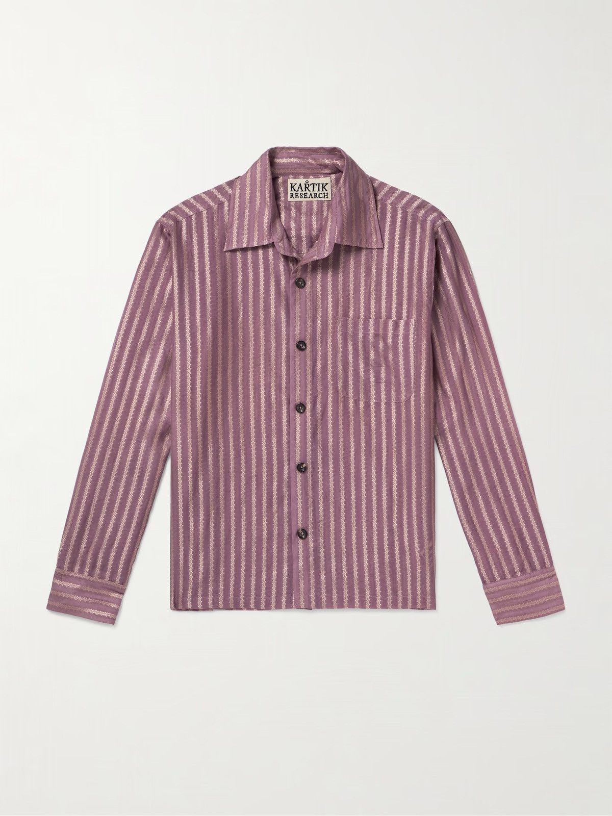 Kartik Research Kartik Research Metallic Silk Jacquard Shirt Size US M / EU 48-50 / 2 - 1 Thumbnail