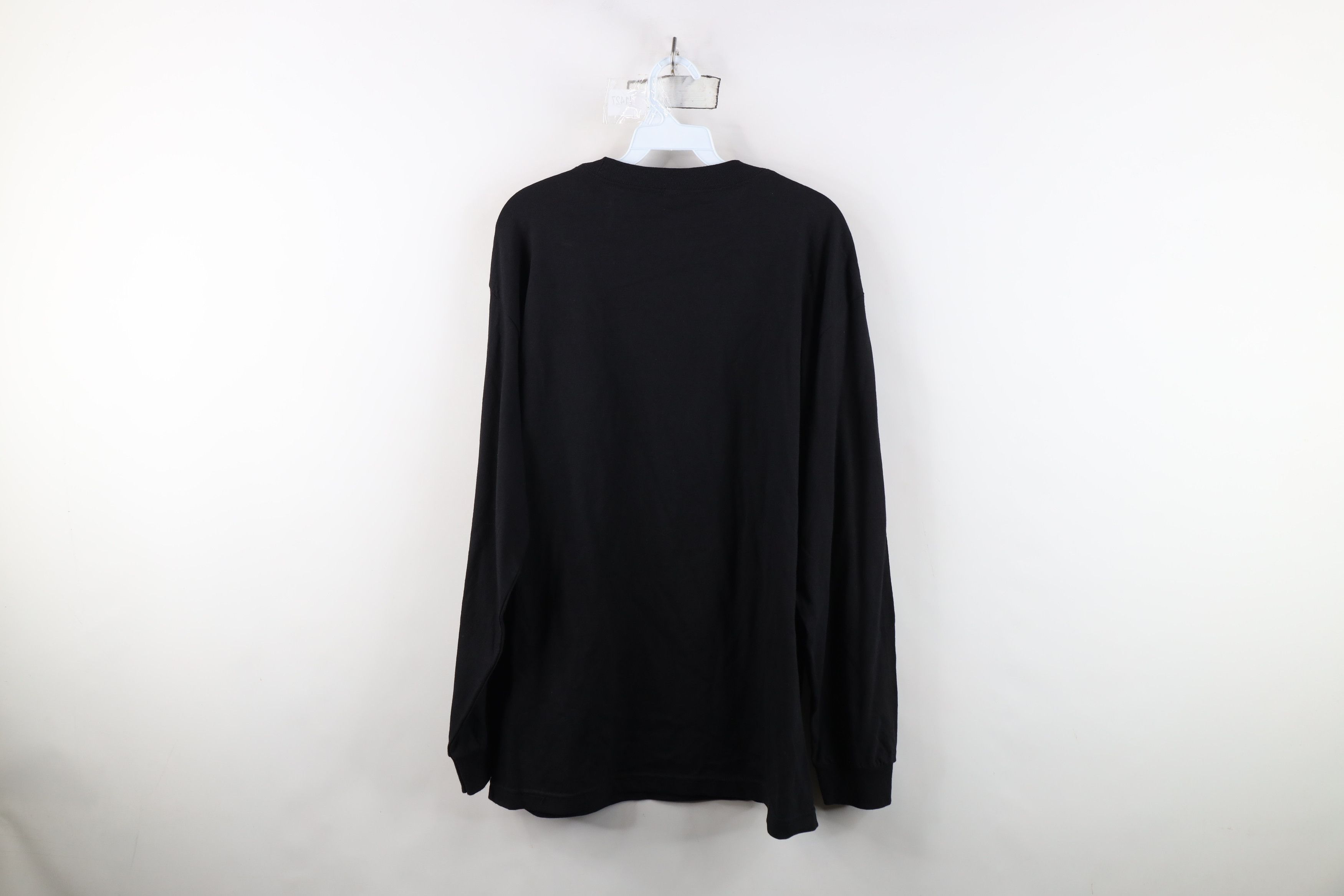 Vintage Vintage 90s Y2K Streetwear Cotton Long Sleeve T-Shirt Black Size US L / EU 52-54 / 3 - 12 Thumbnail