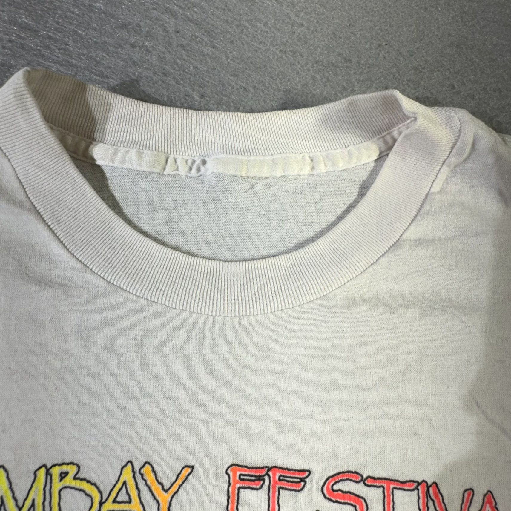 Vintage VINTAGE 1990s Goombay Festival T-Shirt Mens Large Cotton White Tropical Festival Graphic Print 90s Size US L / EU 52-54 / 3 - 3 Thumbnail