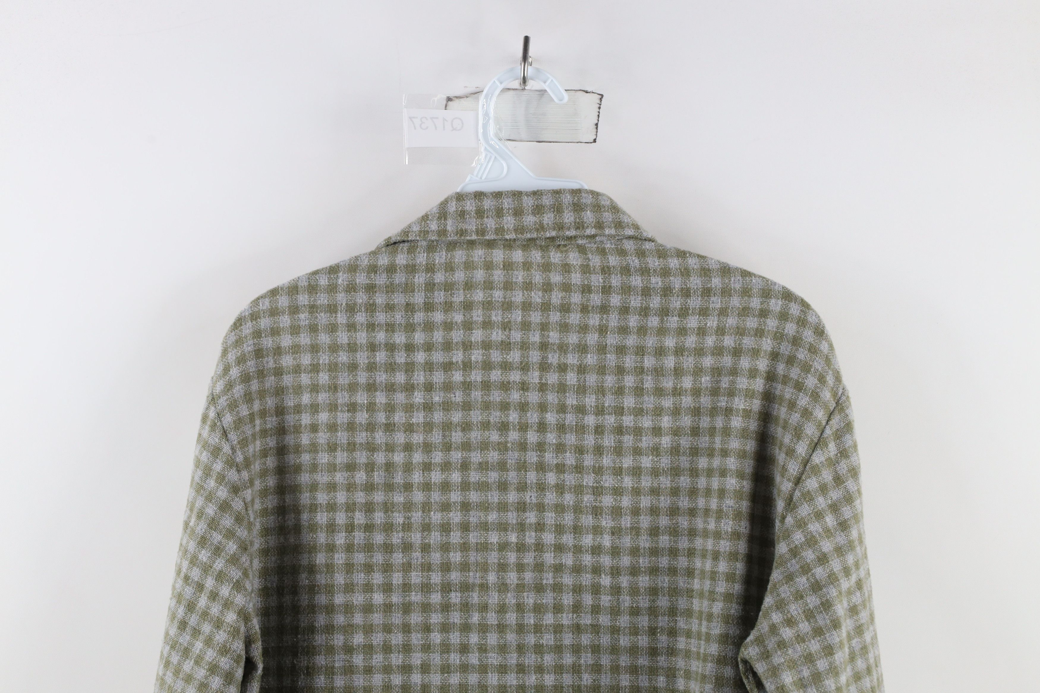 Vintage Vintage 70s Streetwear Leather Trim Wool Knit Button Shirt Size US M / EU 48-50 / 2 - 15 Thumbnail