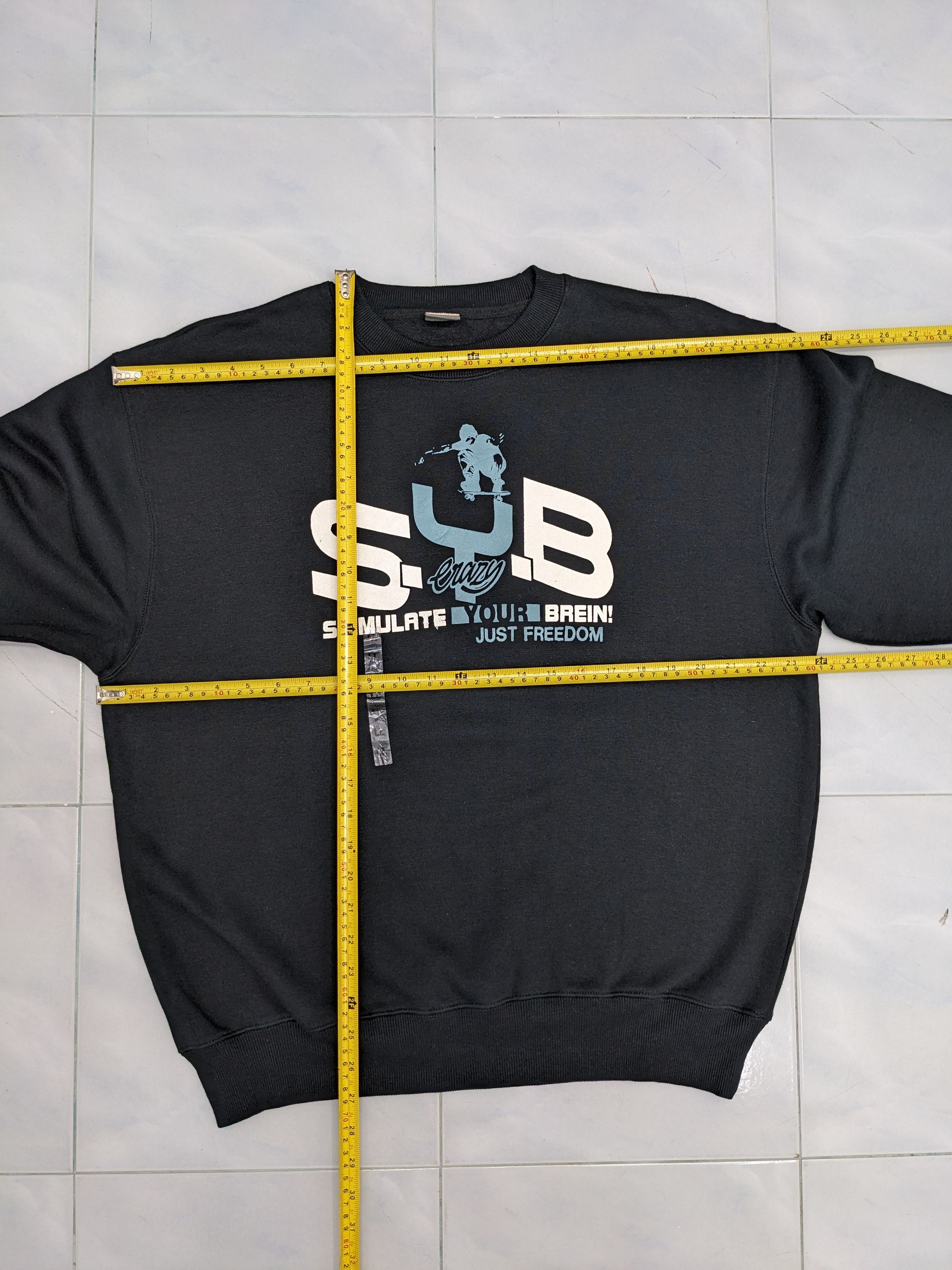Japanese Brand STAFF A S.Y.B. Stimulate Your Brein Snowboard/Surf Graphic Size US XL / EU 56 / 4 - 8 Thumbnail
