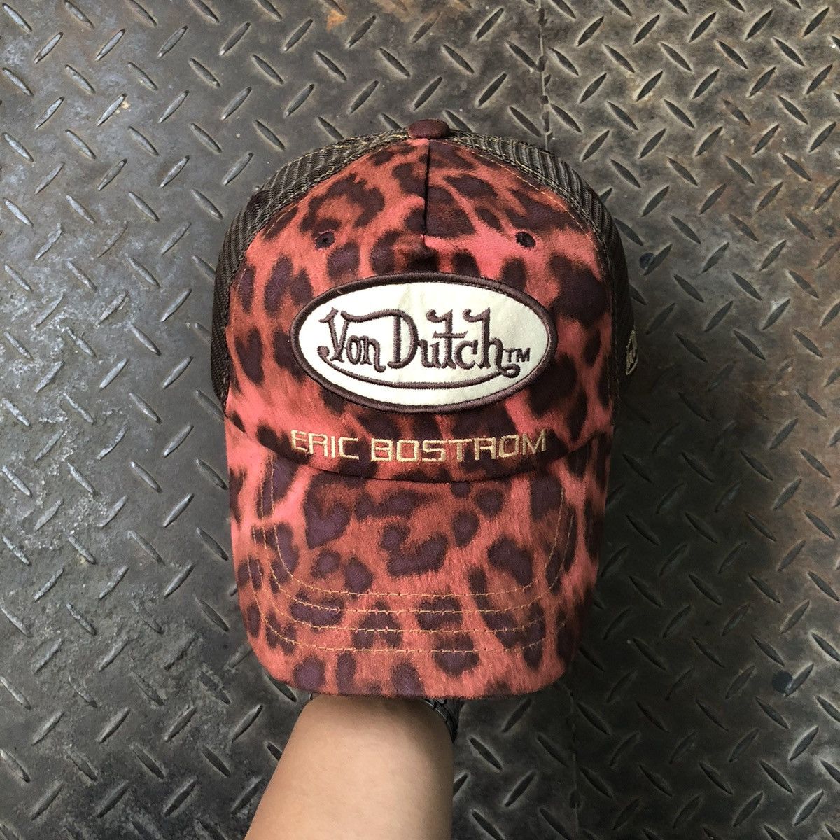 Von Dutch Von Dutch Eric Bostrom Leopard Suede Trucker Hat Rare Size ONE SIZE - 1 Thumbnail