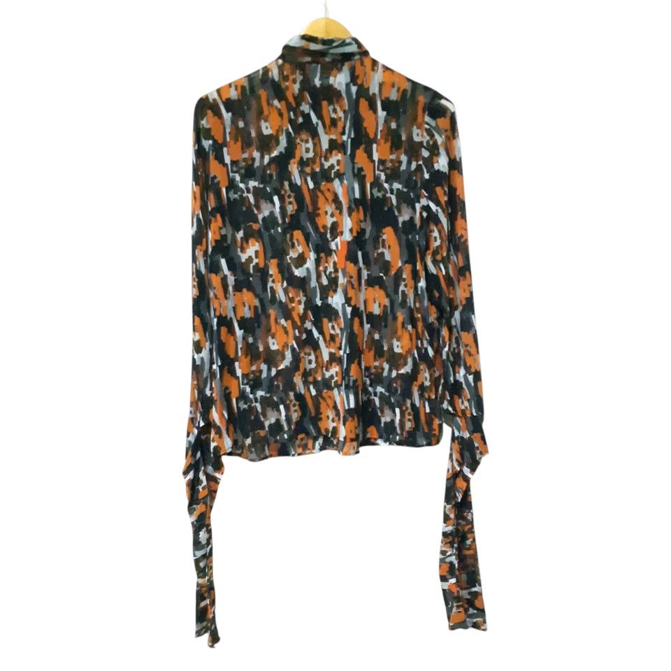 Roberto Cavalli Roberto Cavalli Just Cavalli Abstract Silk Shirt Blouse Size XS / US 0-2 / IT 36-38 - 4 Thumbnail