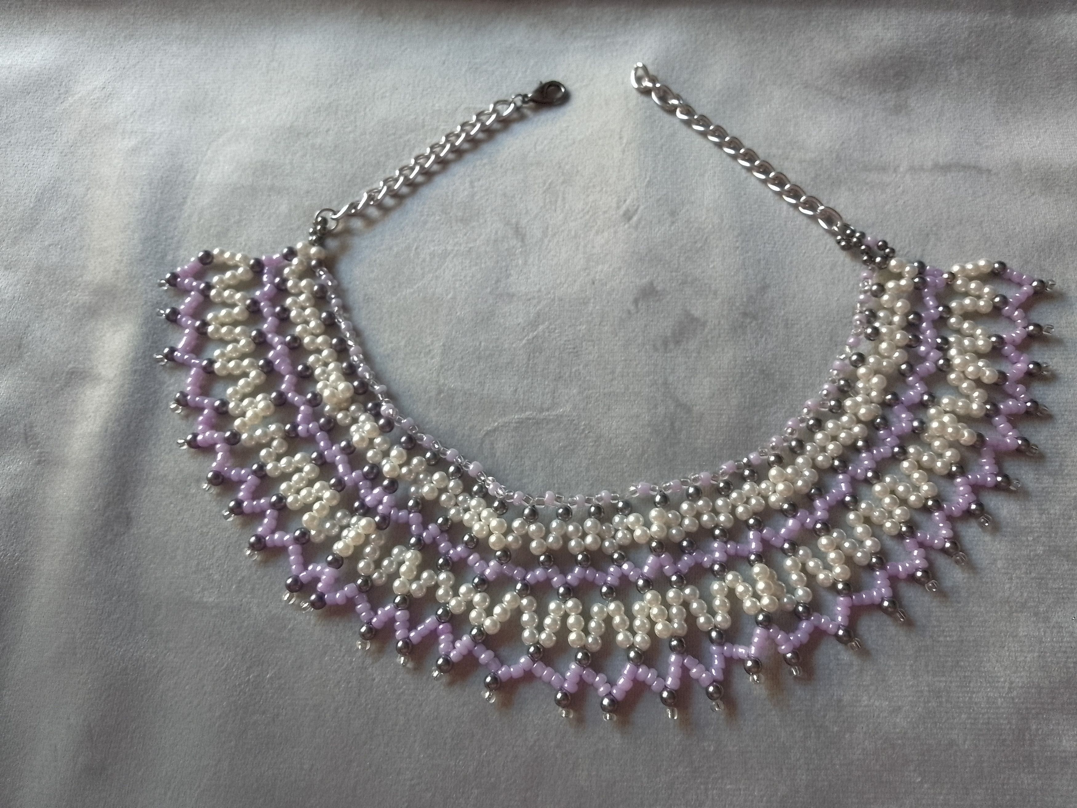 Handmade Necklace Ethnic Cleopatra Egyptian Netted Elegant Size ONE SIZE - 5 Thumbnail