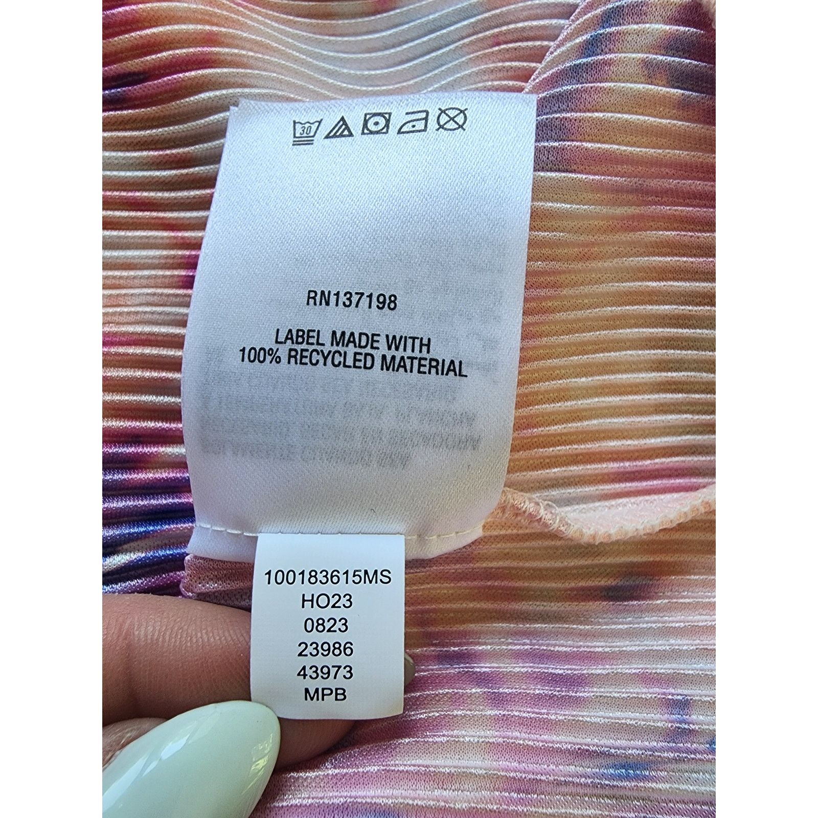Bar III Bar lll Textured Dress Women's Large Pink Size L / US 10 / IT 46 - 8 Thumbnail