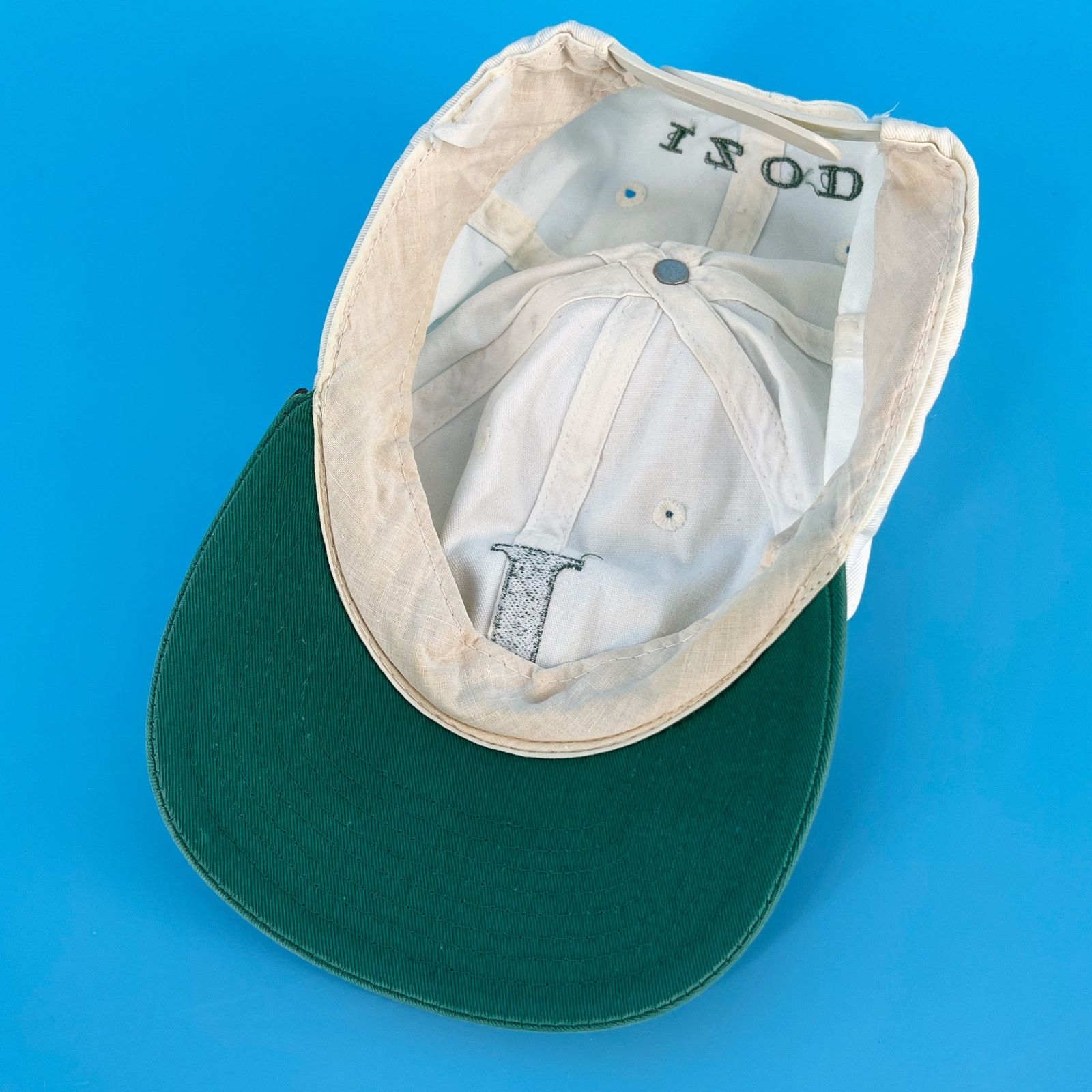 Izod × Vintage 90s IZOD two tone snap back hat 1990s vintage Size ONE SIZE - 4 Thumbnail
