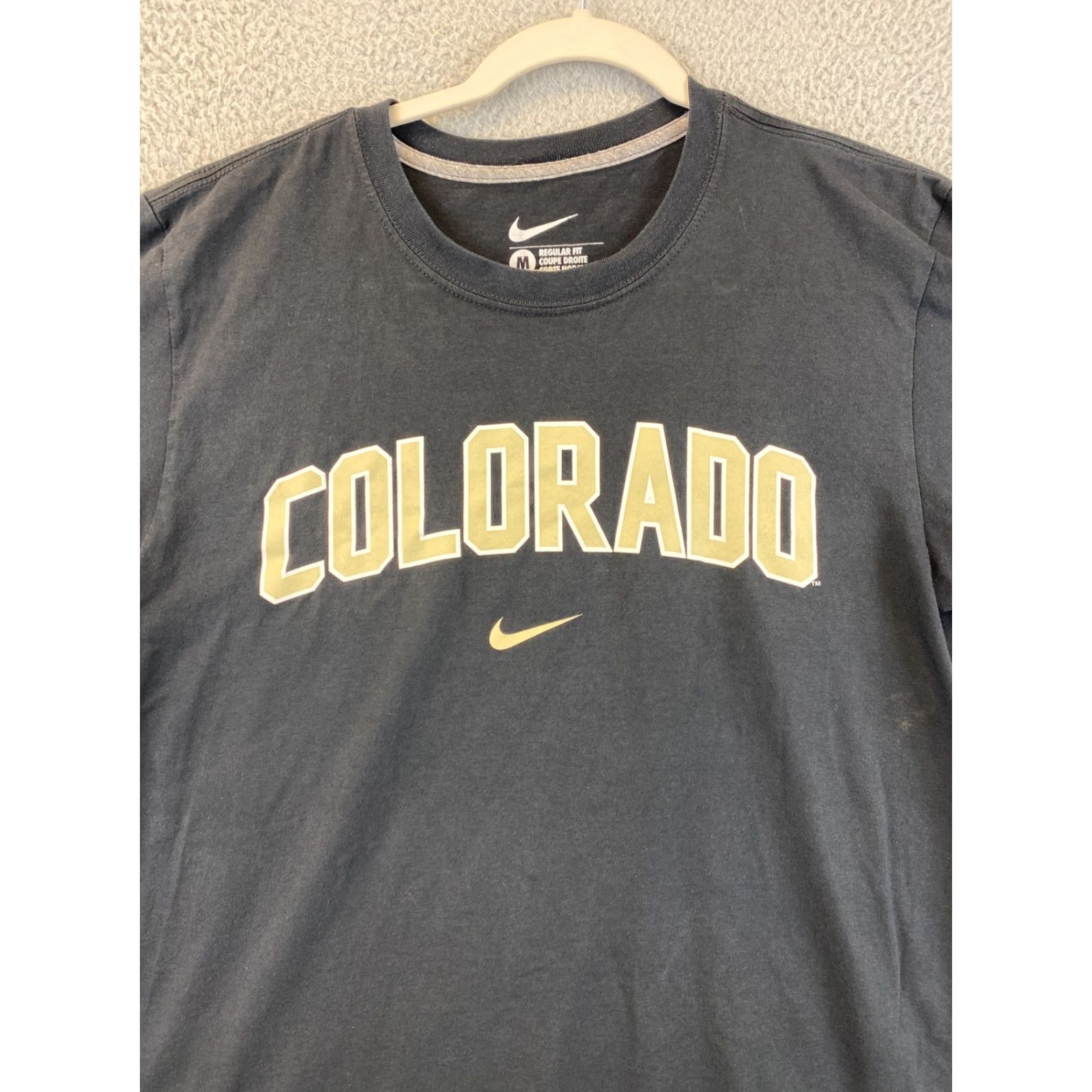 Nike NIKE Men's Medium Black Camo Colorado Rocky Logo T-Shirt 65-8 Size US M / EU 48-50 / 2 - 2 Thumbnail