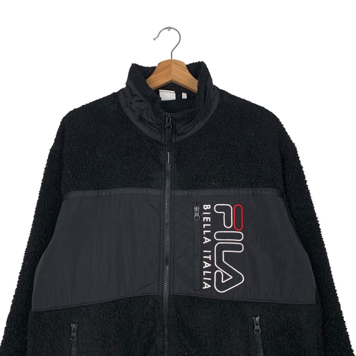Fila FILA Embroidered Logo Zipper Fleece Jacket #1888-C82 Size US M / EU 48-50 / 2 - 2 Thumbnail