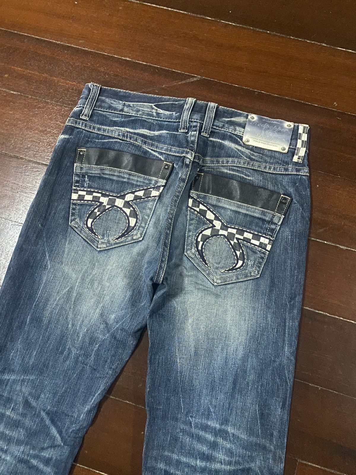 If Six Was Nine Flare Red Papper If six Was Nine Style Buckle Back Denim ☠️🎌 Size US 34 / EU 50 - 14 Thumbnail