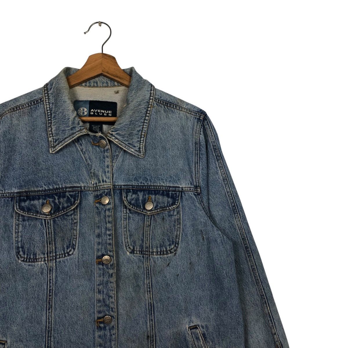 Japanese Brand 📌Vintage Biker Denim Jacket Avenue Blues Issey Miyake Size US M / EU 48-50 / 2 - 8 Thumbnail