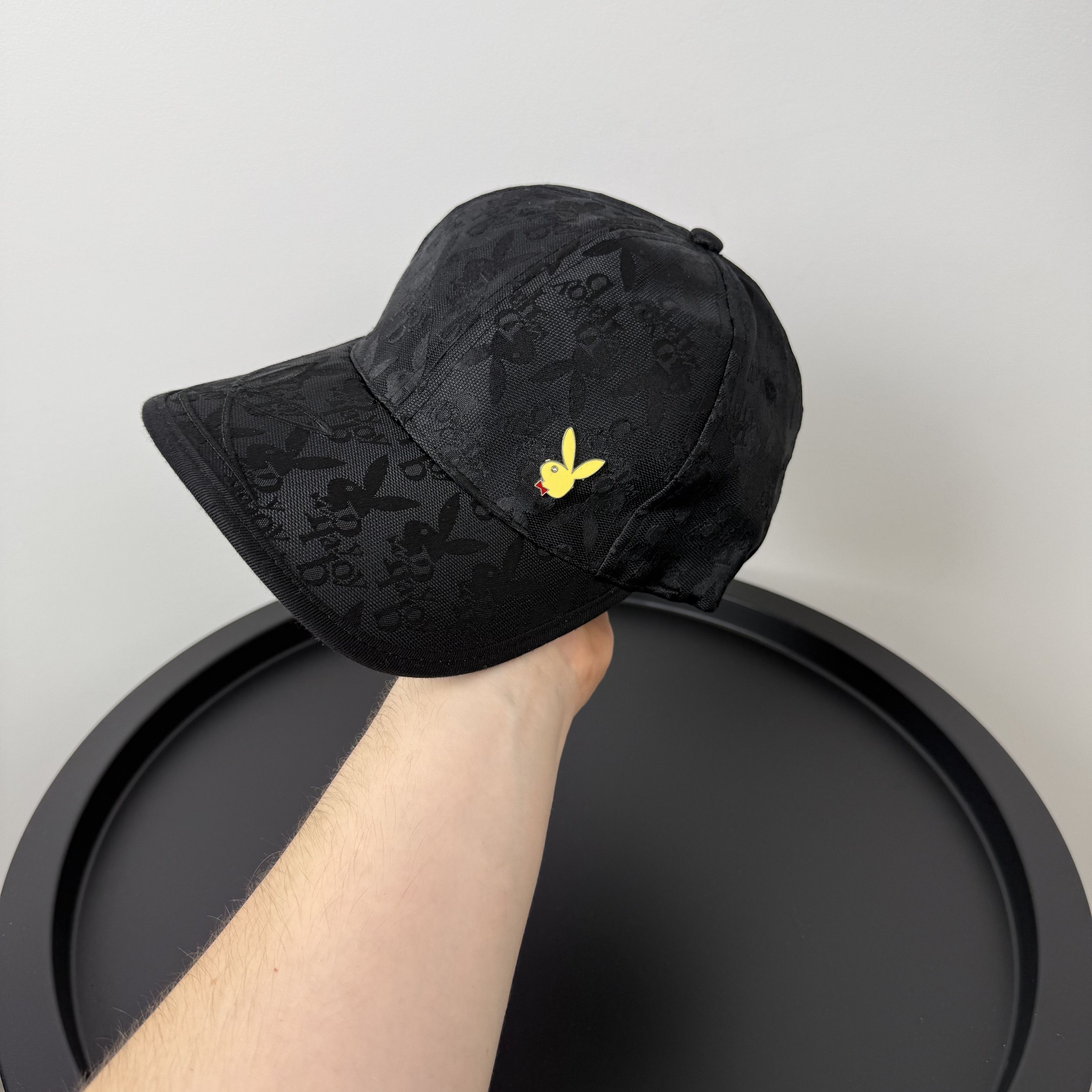 Playboy Vintage PLAYBOY Y2K Black Canvas Baseball Cap Hat Size ONE SIZE - 2 Thumbnail
