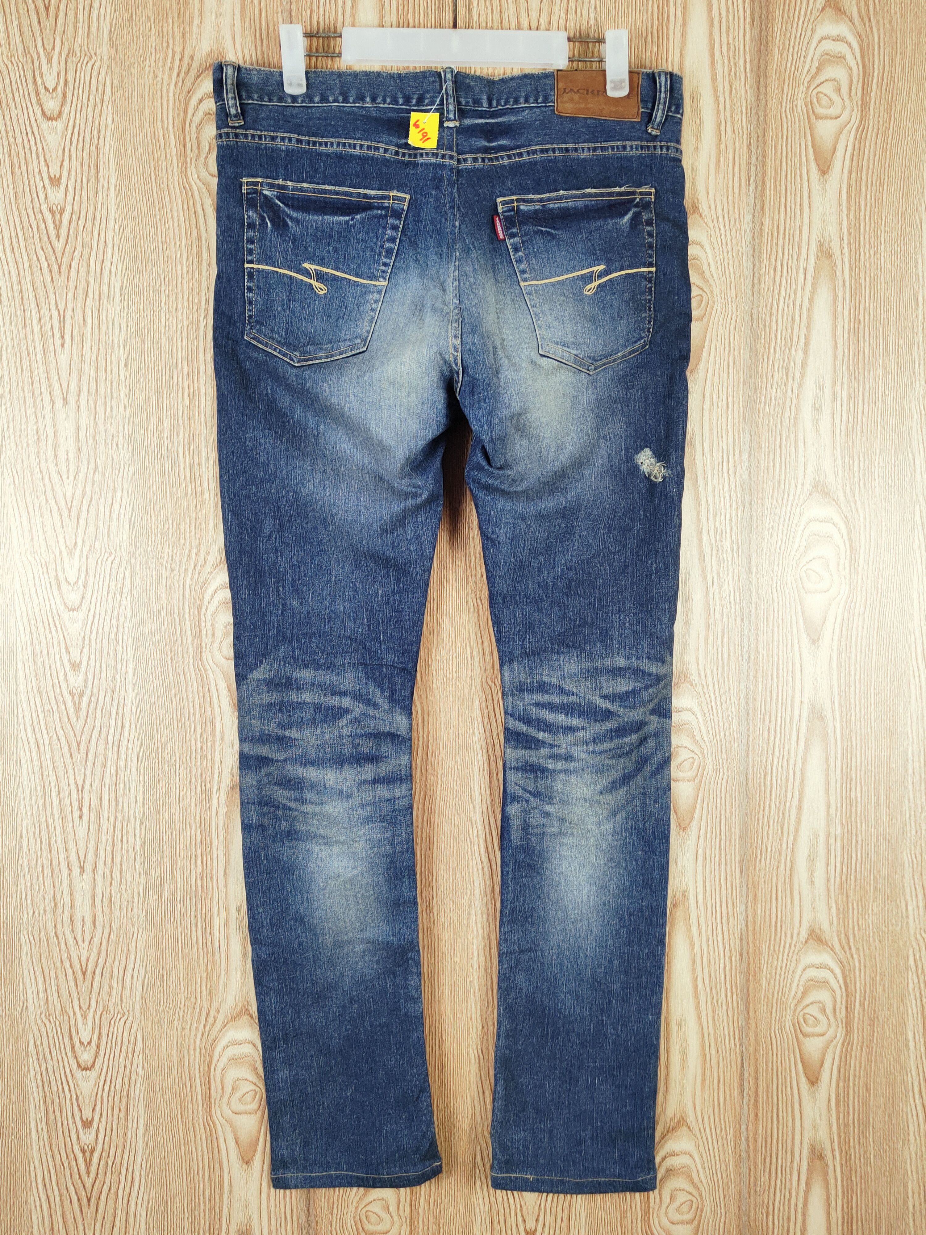 JACKROSE Jack Rose Blue Distressed Ripped Jeans #W191 Size 27" / US 4 / IT 40 - 9 Thumbnail