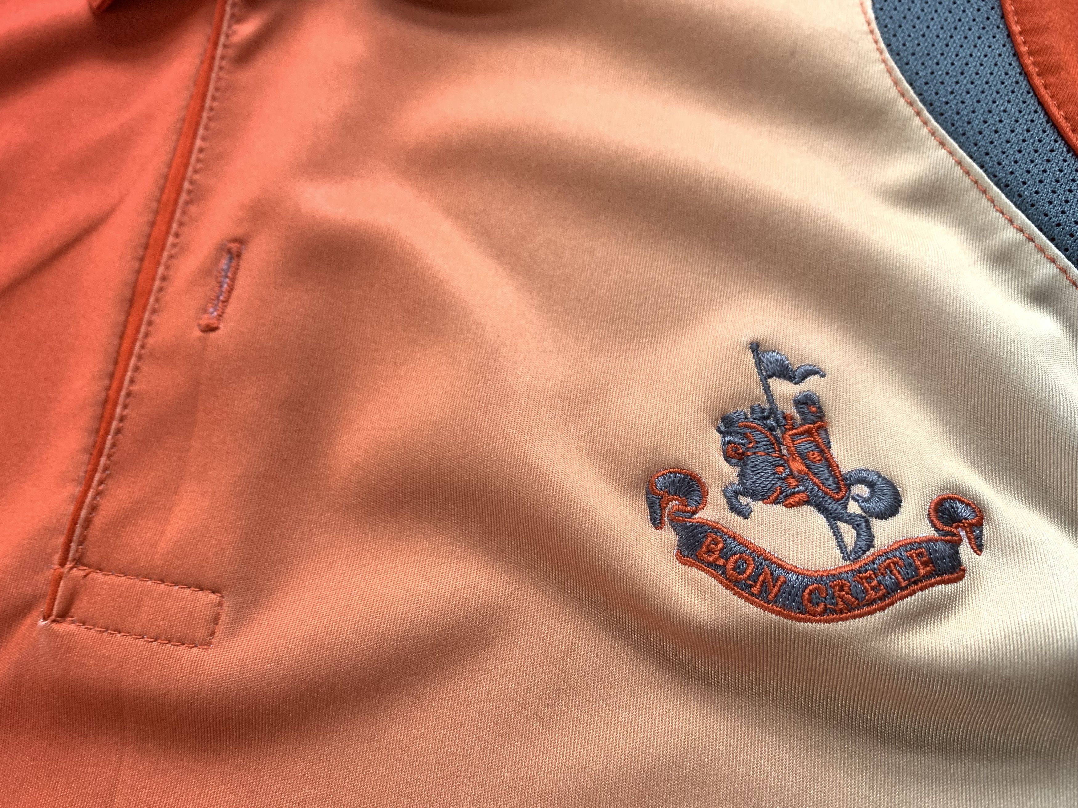 Other Vintage Orange Bon Crete Embroidered Logo Polo Shirt Size US L / EU 52-54 / 3 - 5 Thumbnail