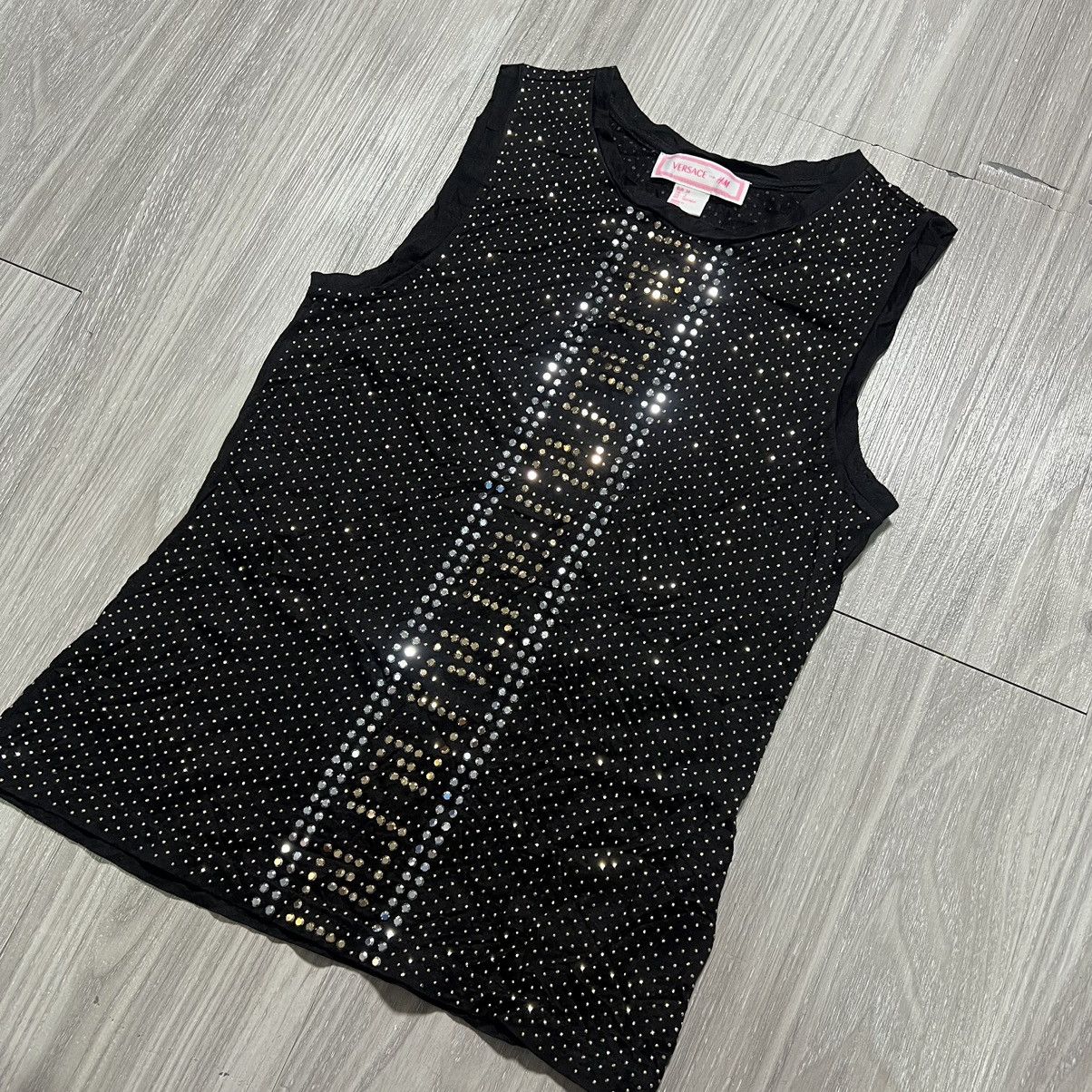 Versace Versace x H&M Black Studded Sleeveless Size S / US 4 / IT 40 - 3 Thumbnail