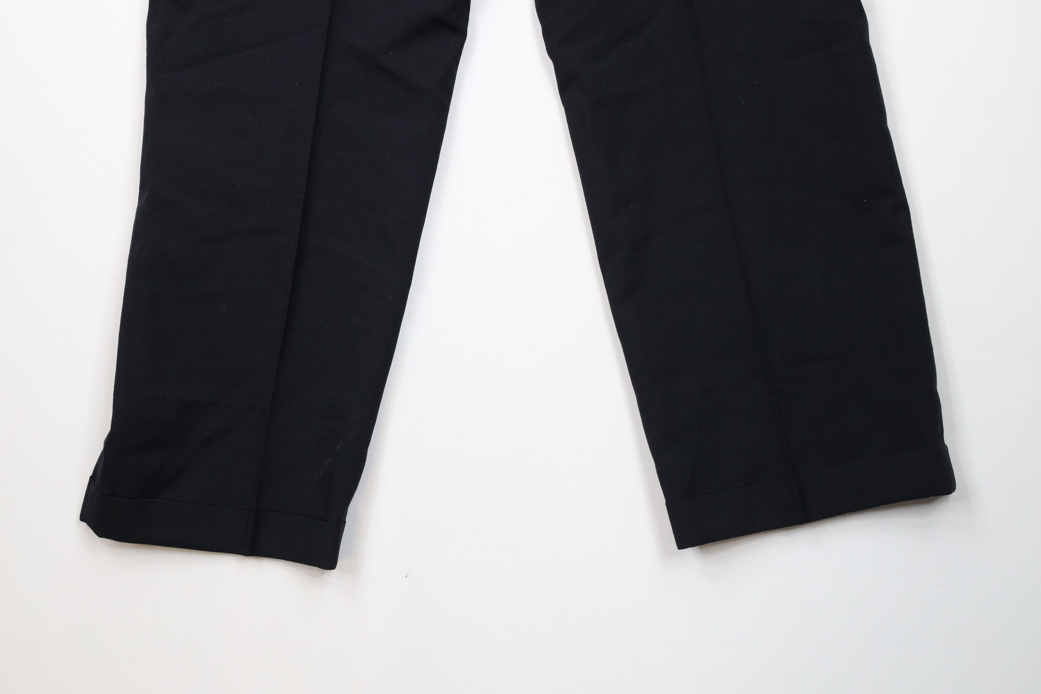Vintage Vintage 70s Streetwear Wool Cuffed Wide Leg Pants Black USA Size US 34 / EU 50 - 14 Thumbnail