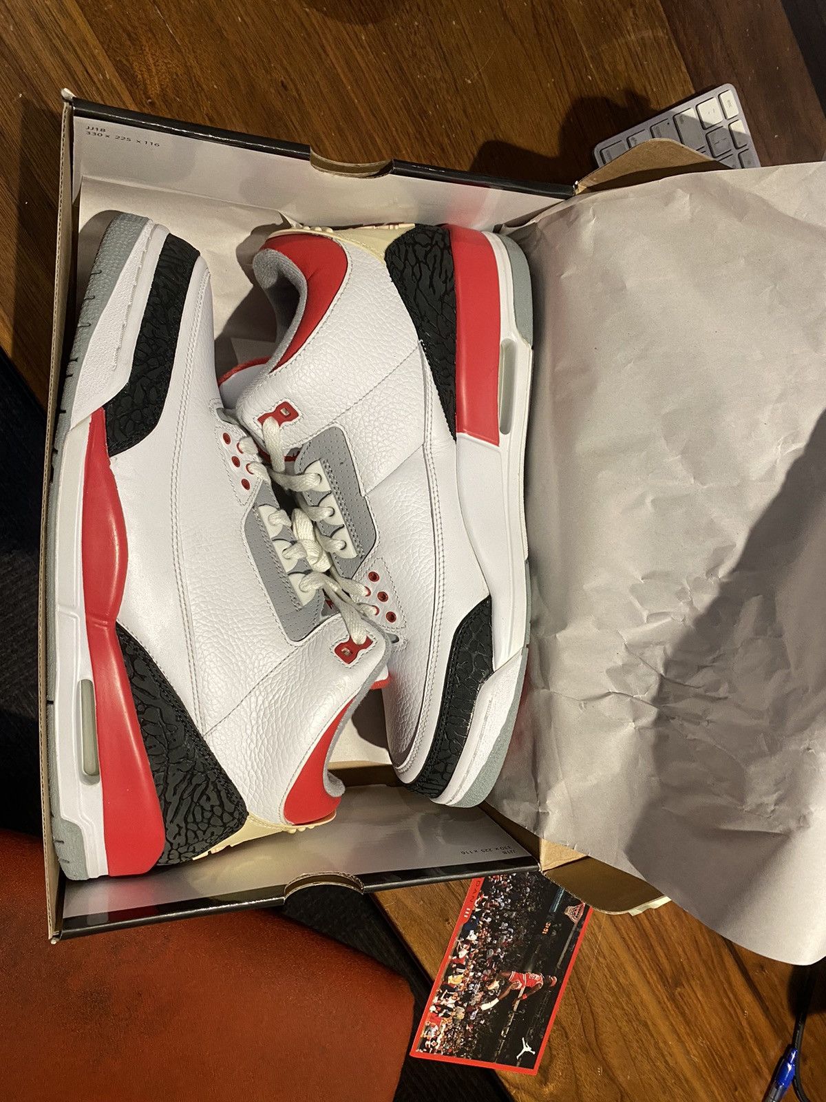 Jordan Brand Air Jordan 3 Retro Fire Red Size US 11.5 / EU 44-45 - 10 Thumbnail