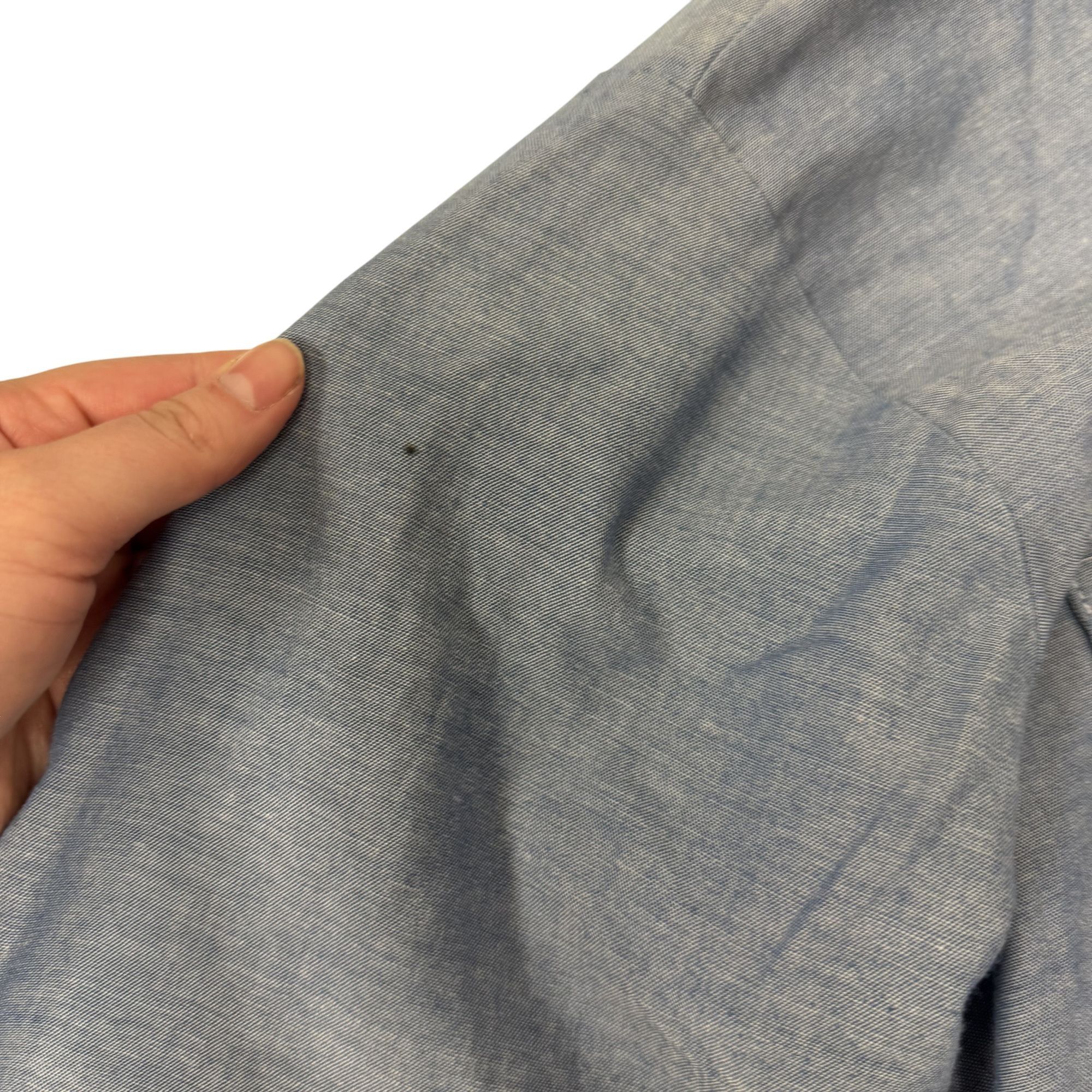 Dickies Vtg Dickies CHAMBRAY Mechanic WORK Shop 50/50 Chore Shirt Size US L / EU 52-54 / 3 - 8 Thumbnail