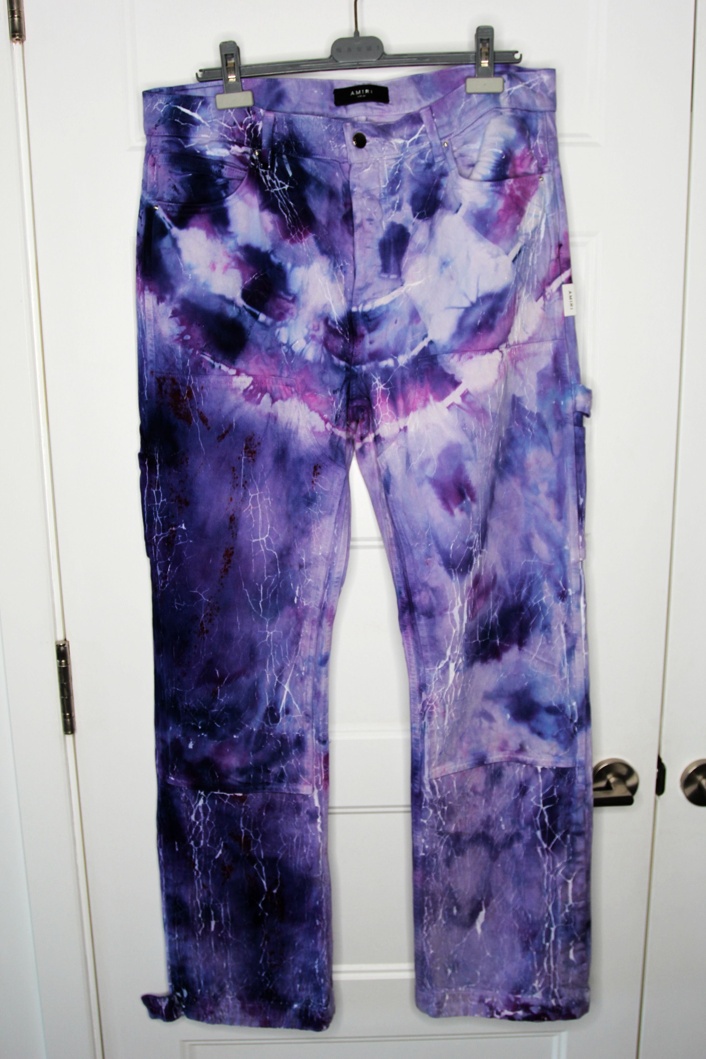 Amiri BNWT SS23 AMIRI CRACKED CARPENTER JEANS 50 Size US 34 / EU 50 - 2 Thumbnail