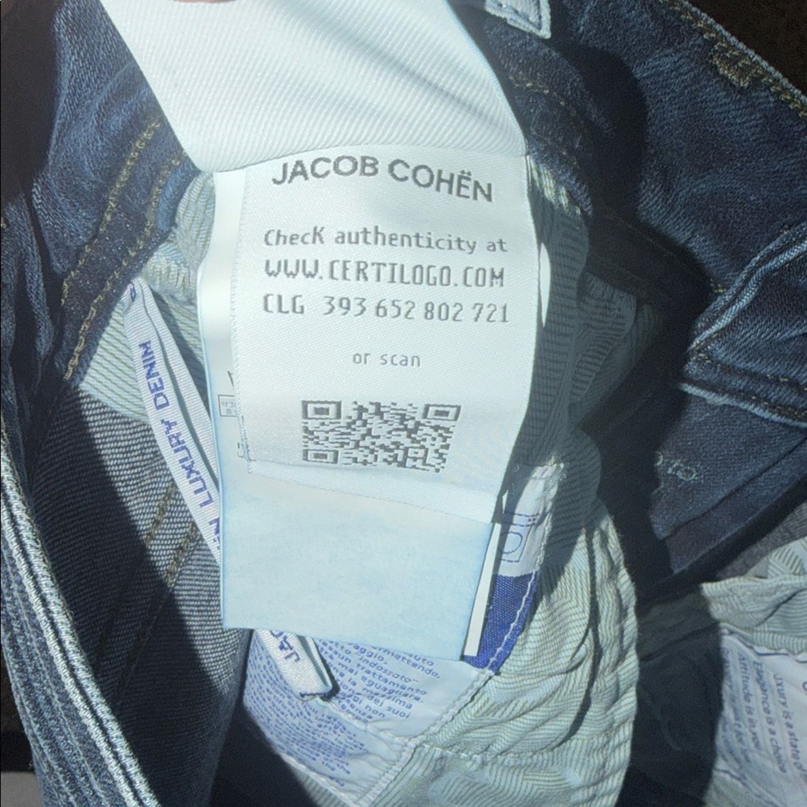 Jacob Cohen Jacob Cohen Men's Deep Indigo Slim Jeans Size 31 Size US 31 - 5 Thumbnail