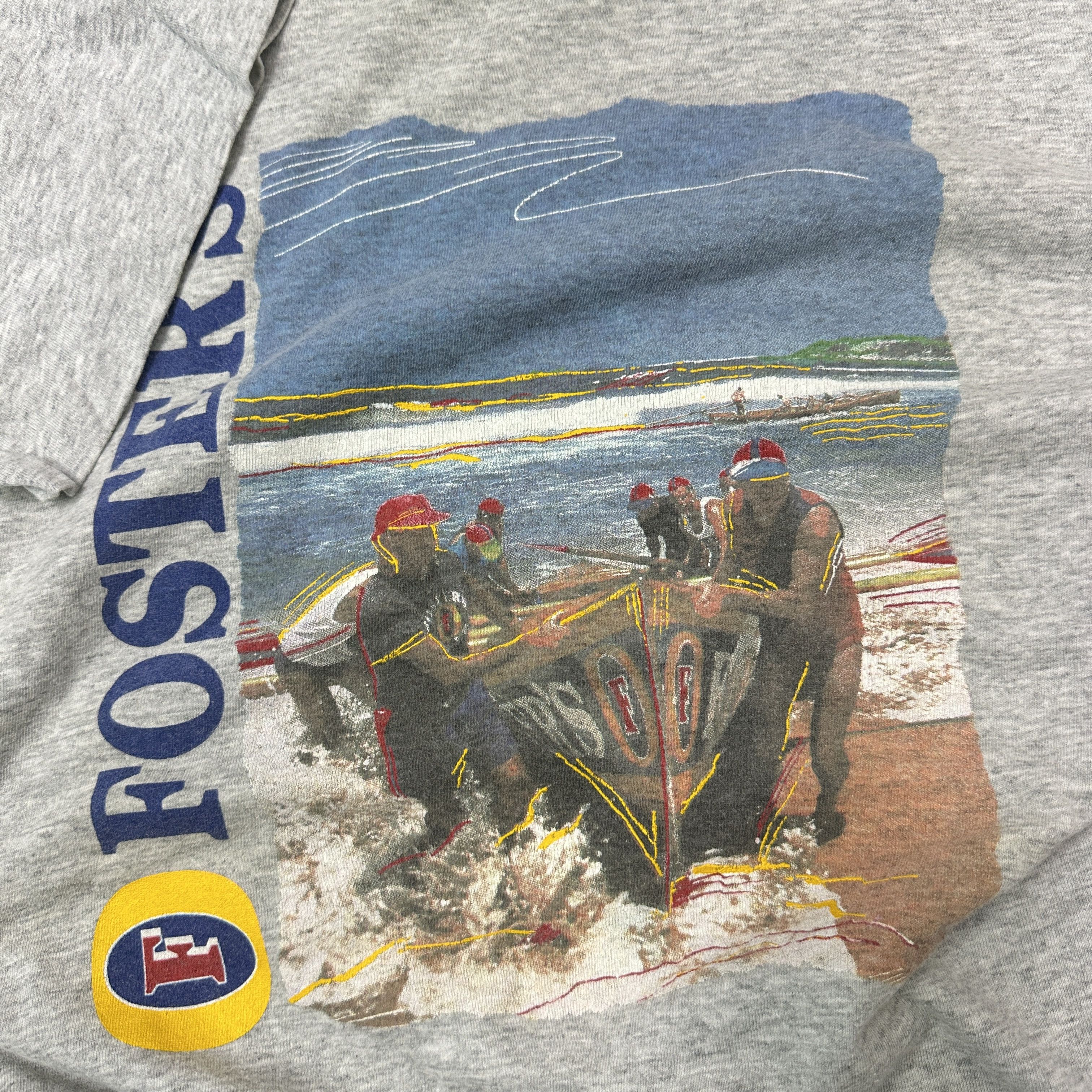Vintage Vintage Streetwear Old School Foster’s Beer T-shirt 80s Size US XL / EU 56 / 4 - 4 Thumbnail