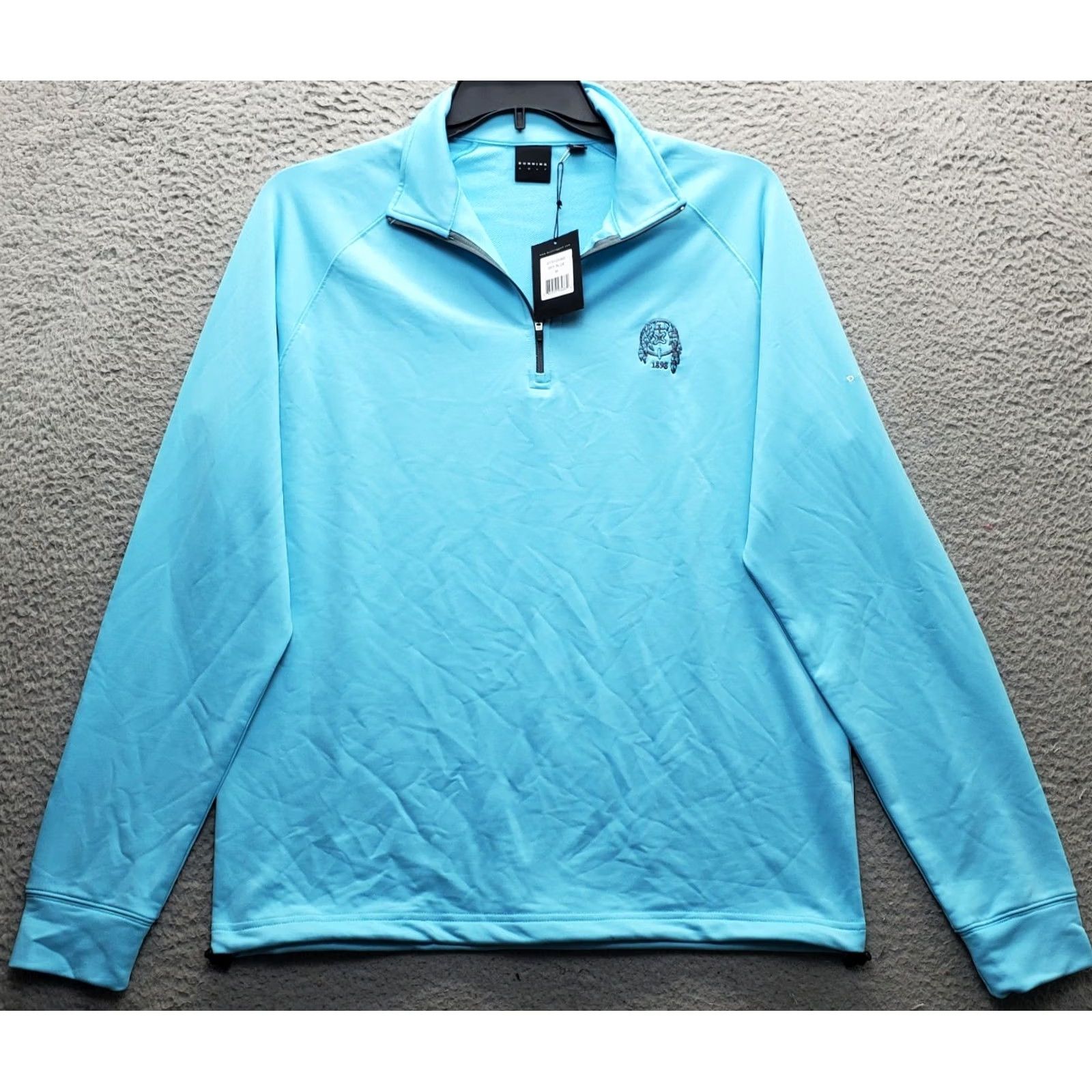 Vintage Dunning Shirt Mens M Blue Golf Activewear Stretch Performance Long Sleeve Size US M / EU 48-50 / 2 - 2 Thumbnail
