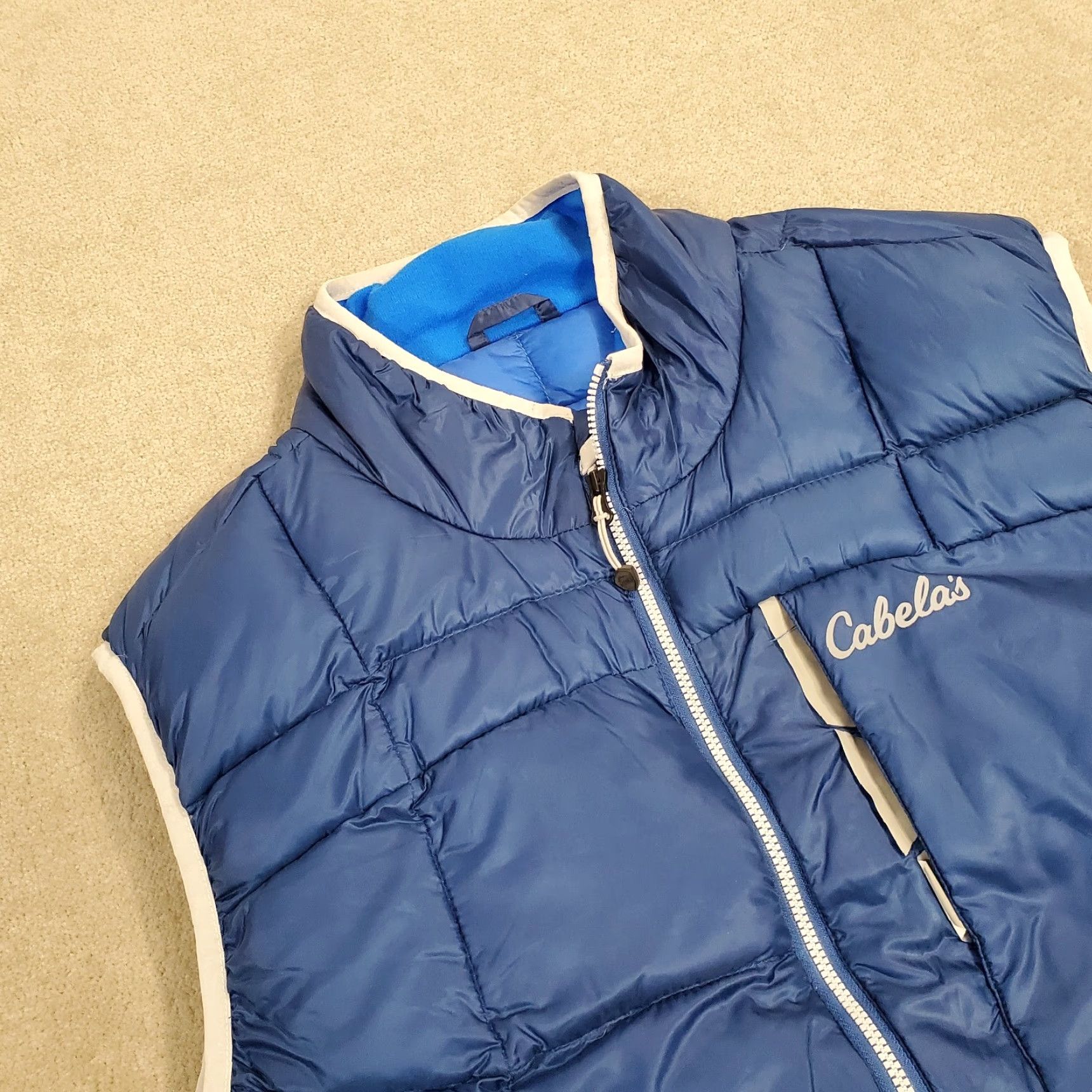 Vintage Cabela's Mens Large Blue Vest Puffer Jacket * User: Cabela's Mens Large Blue Puffer Vest * Size US L / EU 52-54 / 3 - 2 Thumbnail