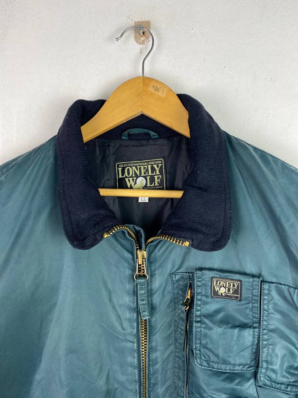 Japanese Brand lonely wolf bomber jacket very nice design Size US XL / EU 56 / 4 - 2 Thumbnail