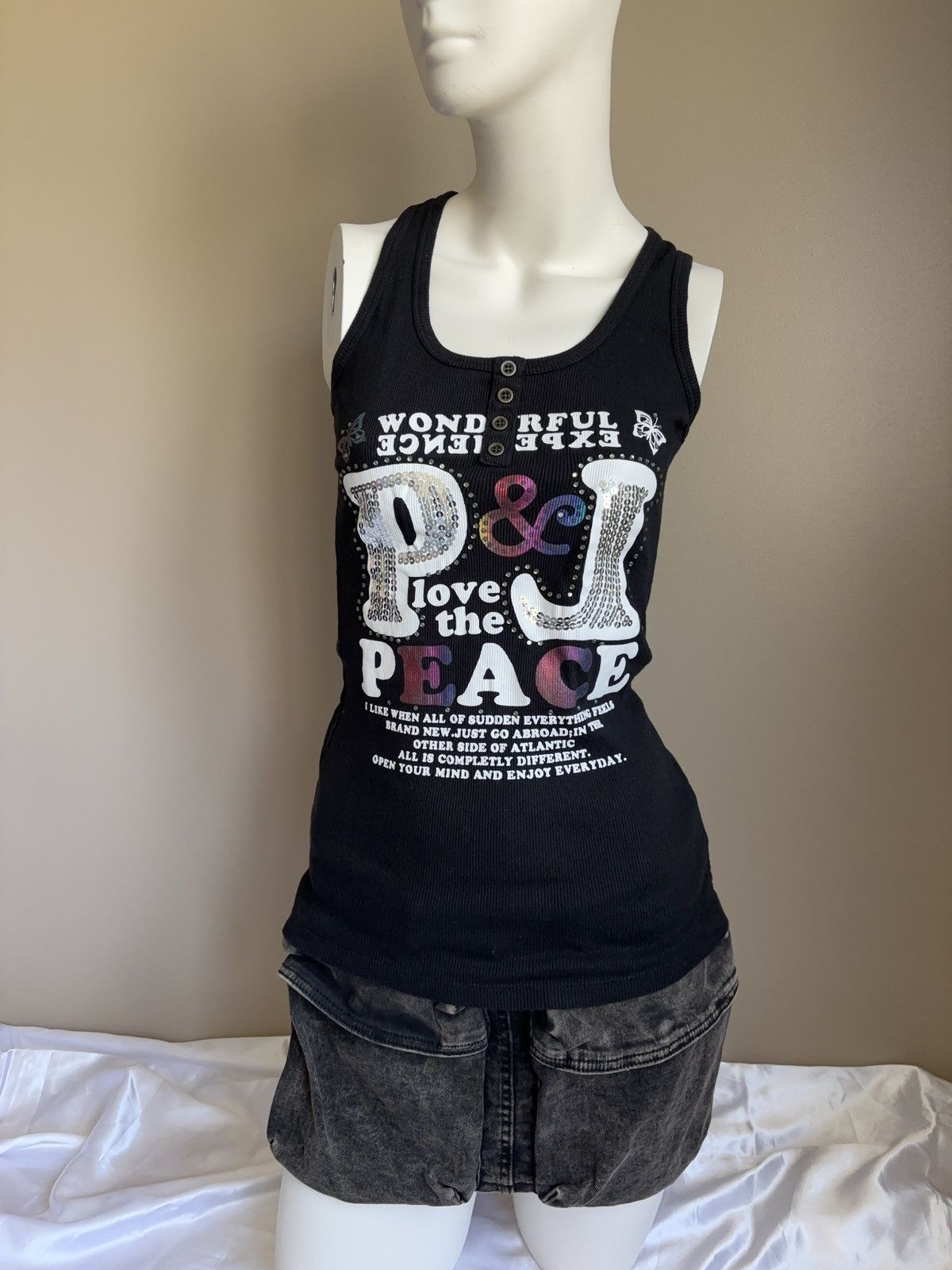 Japanese Brand × Vintage Printed vintage tank top Size S / US 4 / IT 40 - 1 Thumbnail