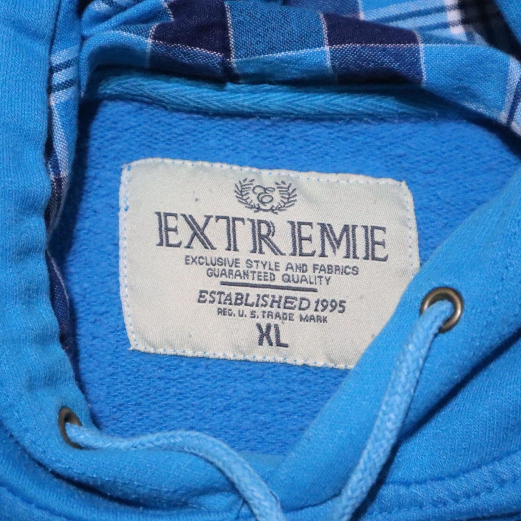Hanes Hanes Hoodie Unisex Adults XL Blue Logo Kangaroo Pocket Hooded Sweatshirt Jersey Cotton Polyester Beach Theme Pullover Size US XL / EU 56 / 4 - 3 Thumbnail
