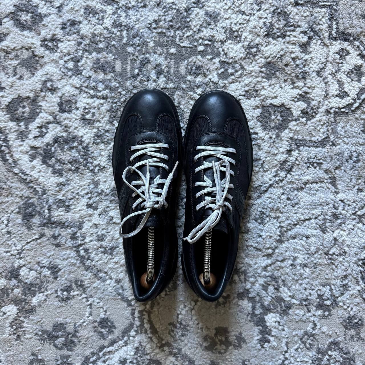 Prada Prada Vintage Black Leather Low Trainers Size US 9.5 / EU 42-43 - 5 Thumbnail
