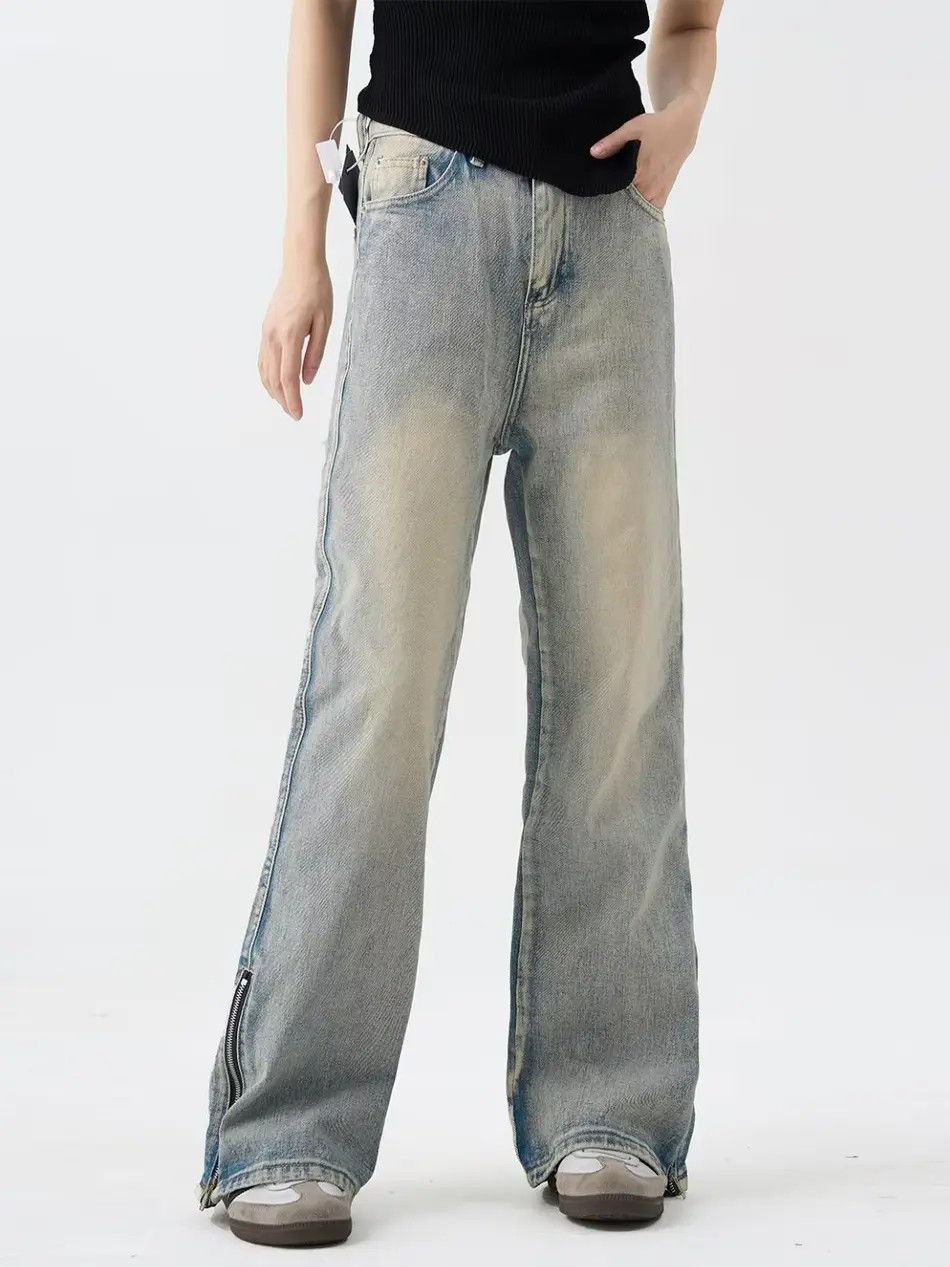 Japanese Brand × Jean Retro loose straight leg high street jeans Size US 32 / EU 48 - 4 Thumbnail