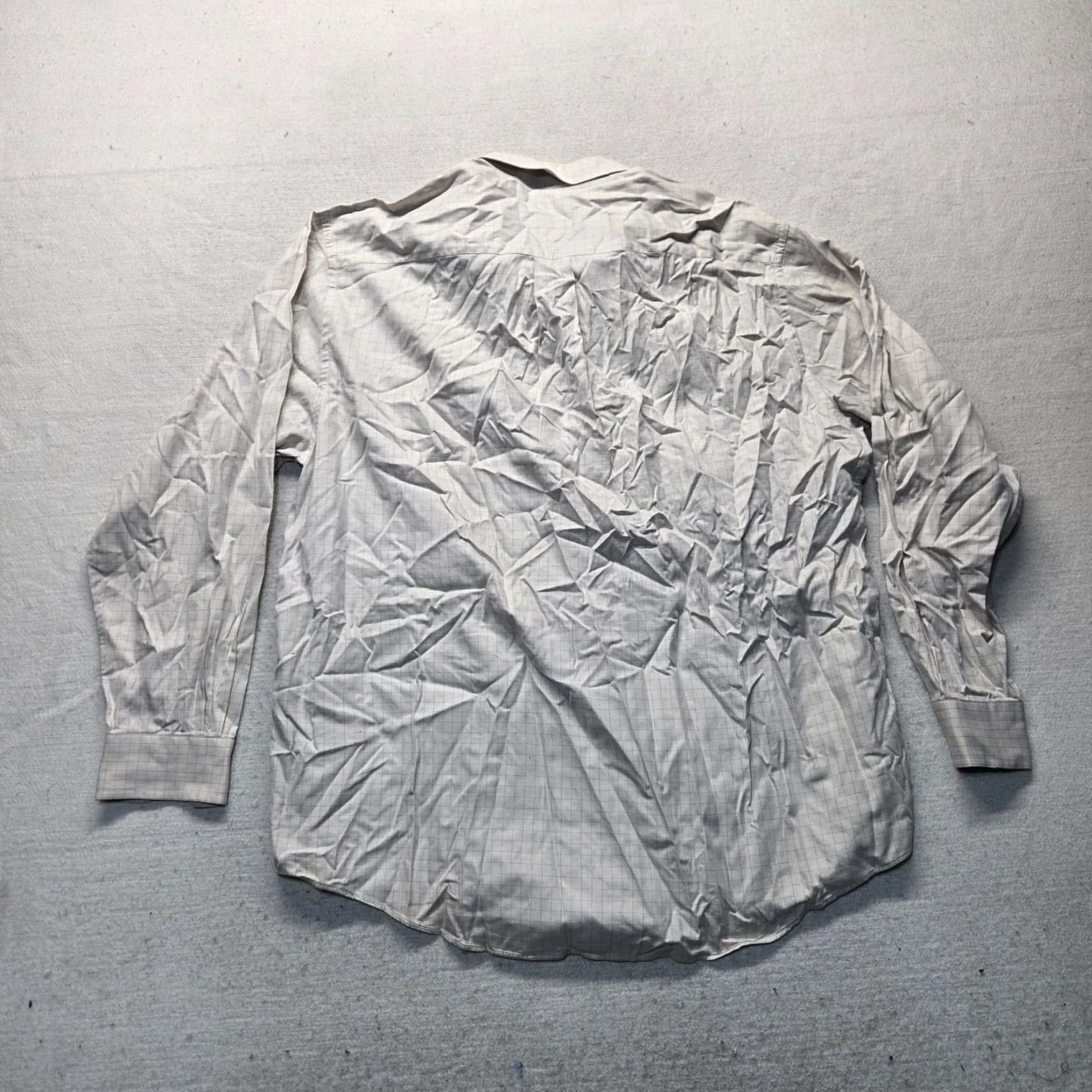 George GEORGE Shirt Button-Up Checkered White Long Sleeve Adult XL Men’s Size US XL / EU 56 / 4 - 7 Thumbnail