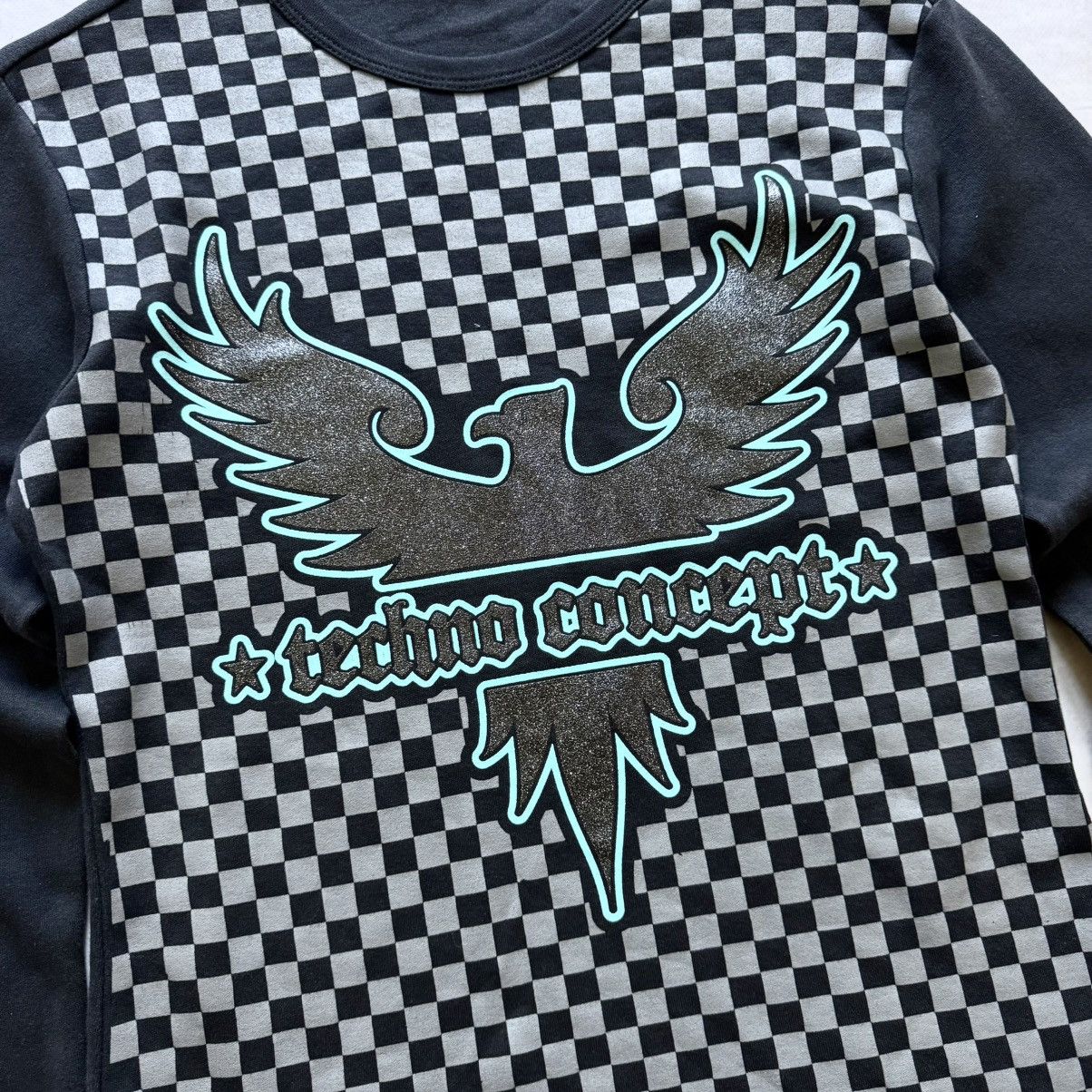Hysteric Glamour × Undercover Punk Eagle Check Long Sleeve T Shirt Hysteric Glamour Style Size US M / EU 48-50 / 2 - 2 Thumbnail
