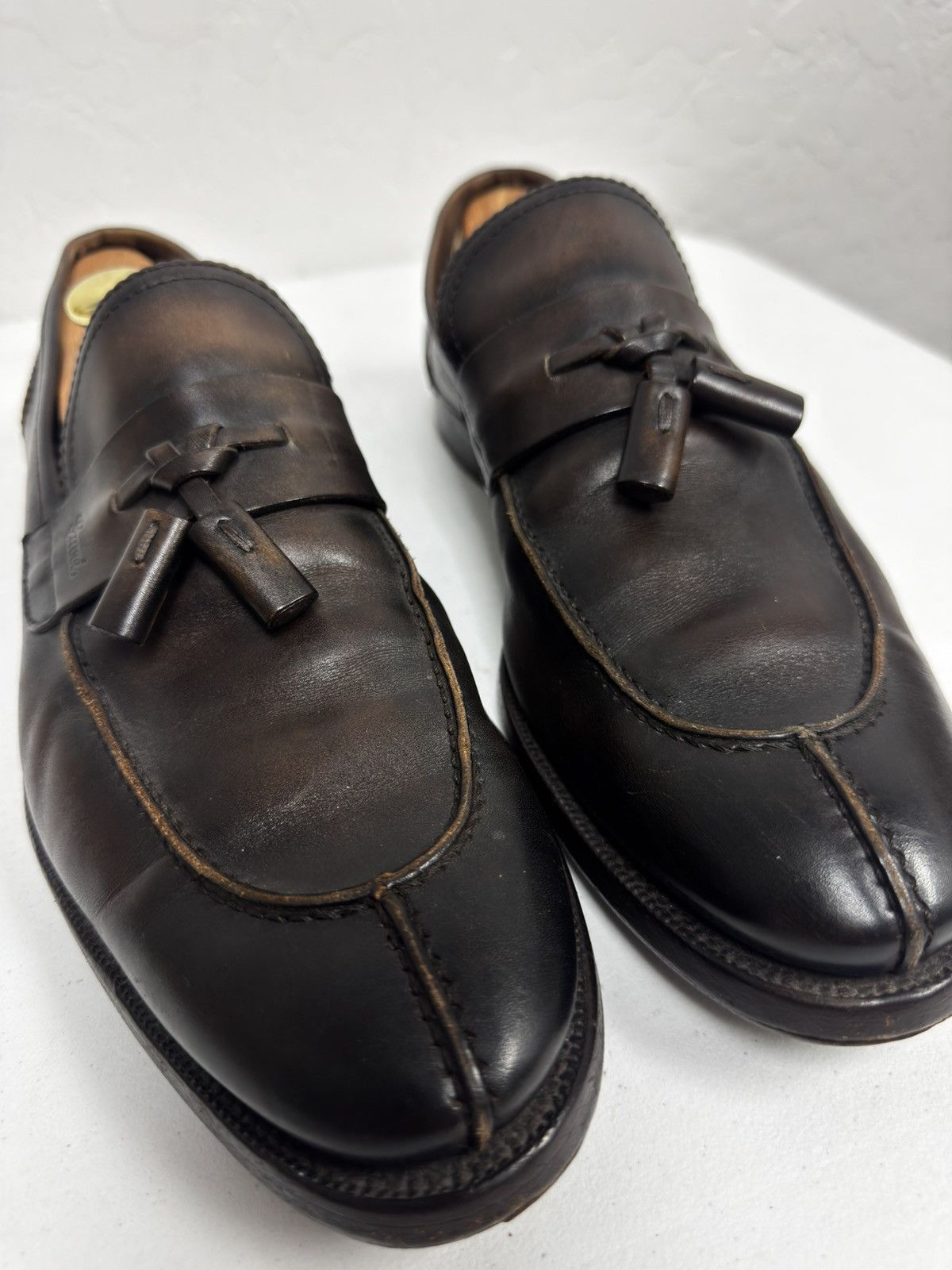 Gucci Gucci Made in Italy Leather Slip On Loafers Size 11.5 M Size US 12.5 / EU 45-46 - 3 Thumbnail