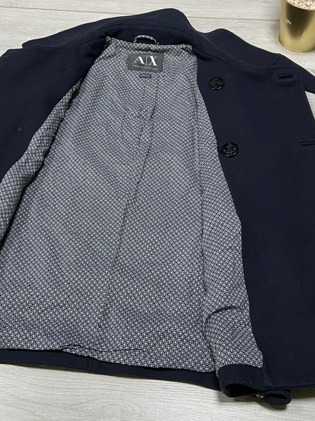 Armani Exchange Mens Armani Exchange Wool Coat Blazer jacket Size US L / EU 52-54 / 3 - 16 Thumbnail