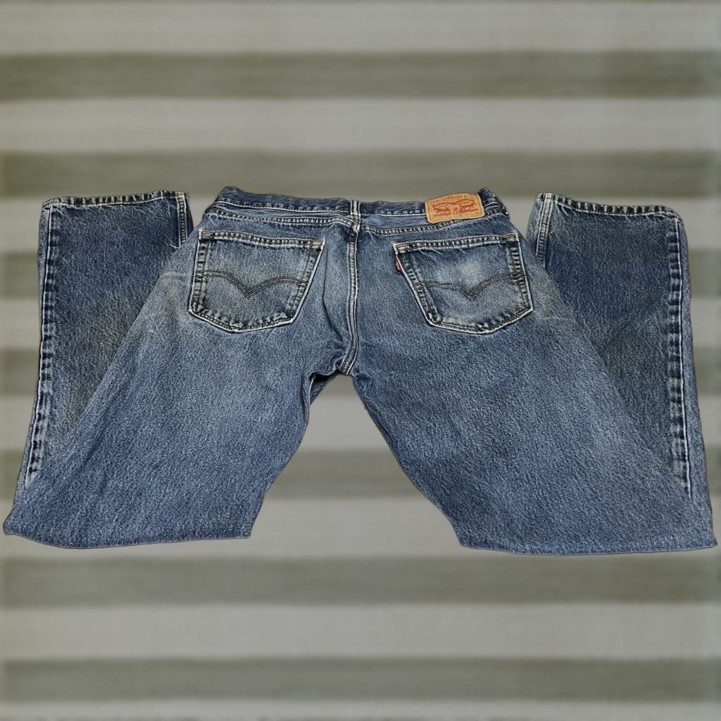 Levi's Levi's 505 Jeans Regular Distressed 34x32 34x34 5-Pocket Denim Blue Mens Casual Vintage? Size US 34 / EU 50 - 1 Thumbnail