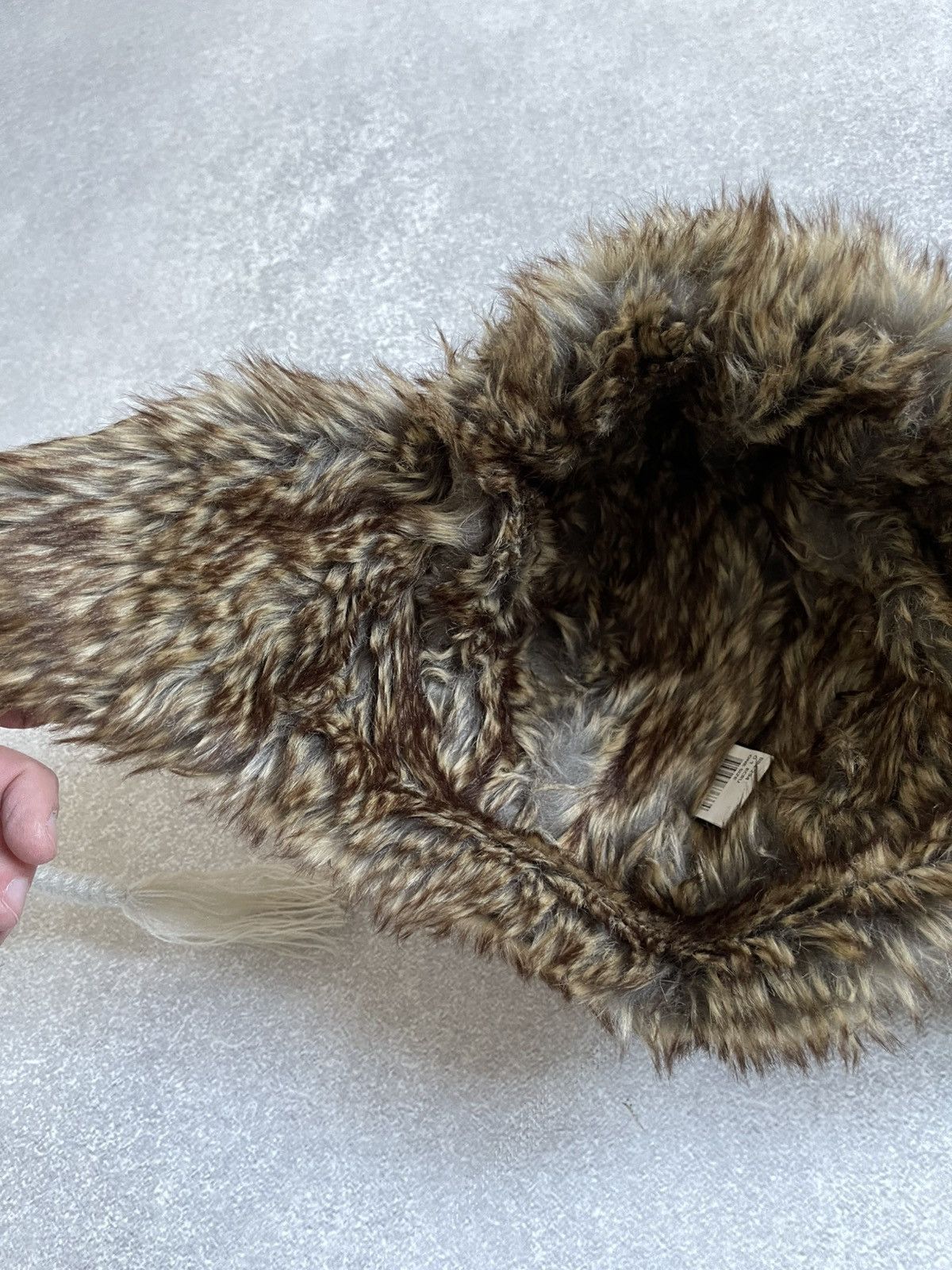 Japanese Brand Vintage Y2k Fuzzy Faux Fur Knitted Ushanka Trapper Hat Size ONE SIZE - 9 Thumbnail