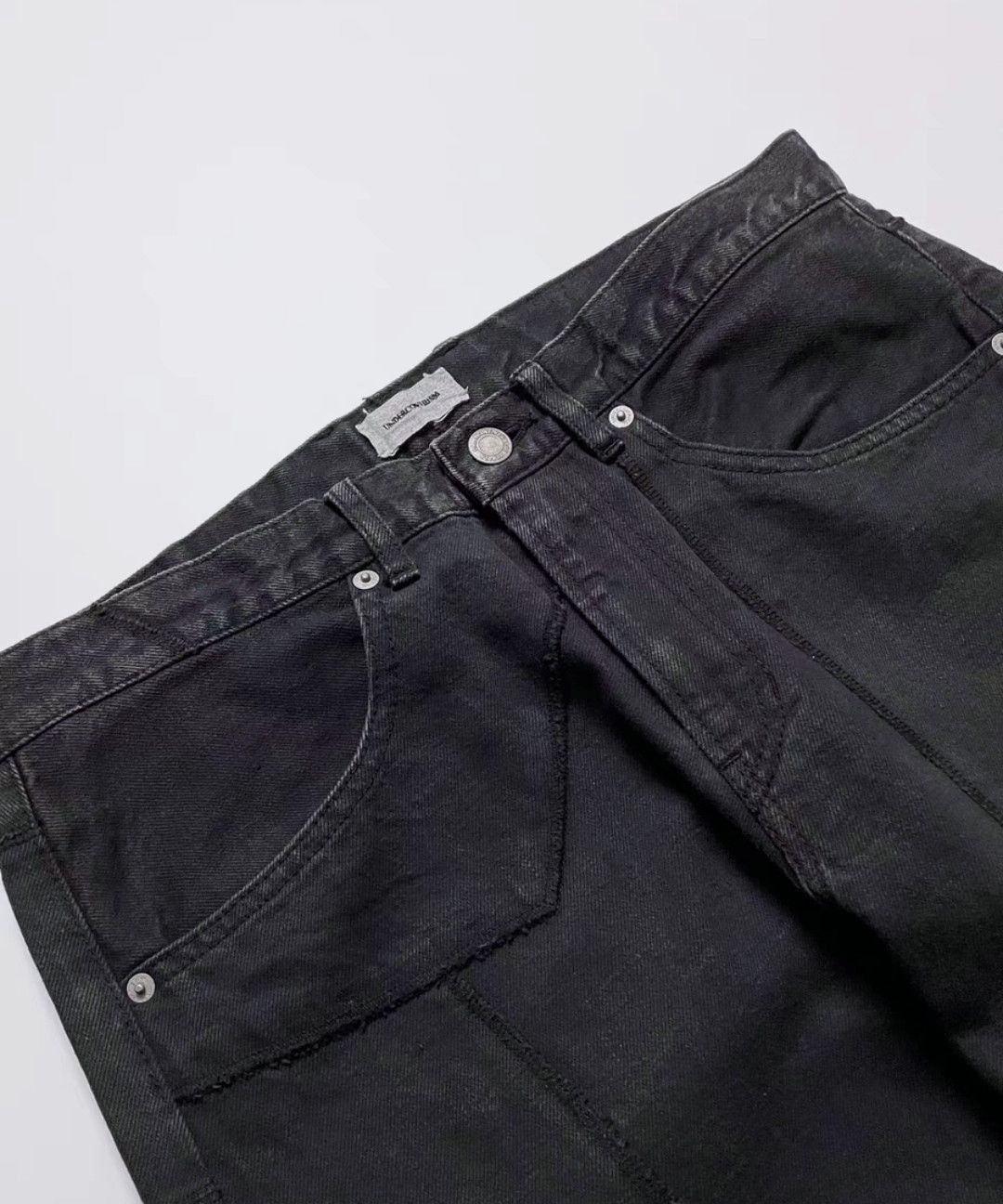 Undercover undercover Patchwork Cropped Straight Leg Jeans Size US 32 / EU 48 - 3 Thumbnail