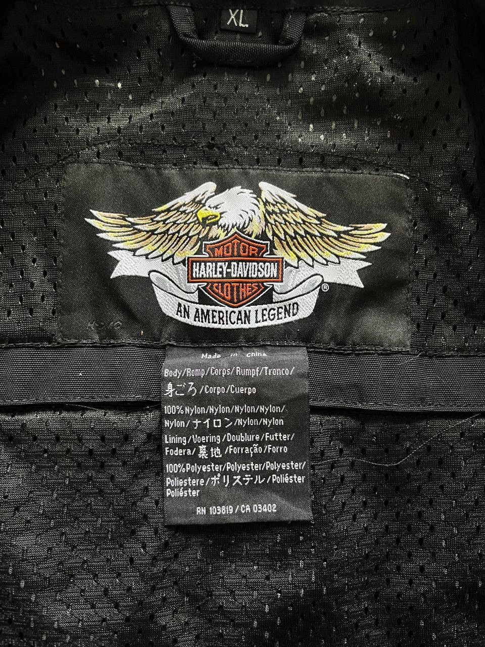 Harley Davidson × Vintage Herley Davidson Jacket Men's Black Gray Armor Reflective Size US XL / EU 56 / 4 - 9 Thumbnail