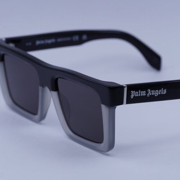 Palm Angels Palm Angels PERI109 NAPA 0907 Sunglasses Black/Grey Square Size ONE SIZE - 2 Thumbnail