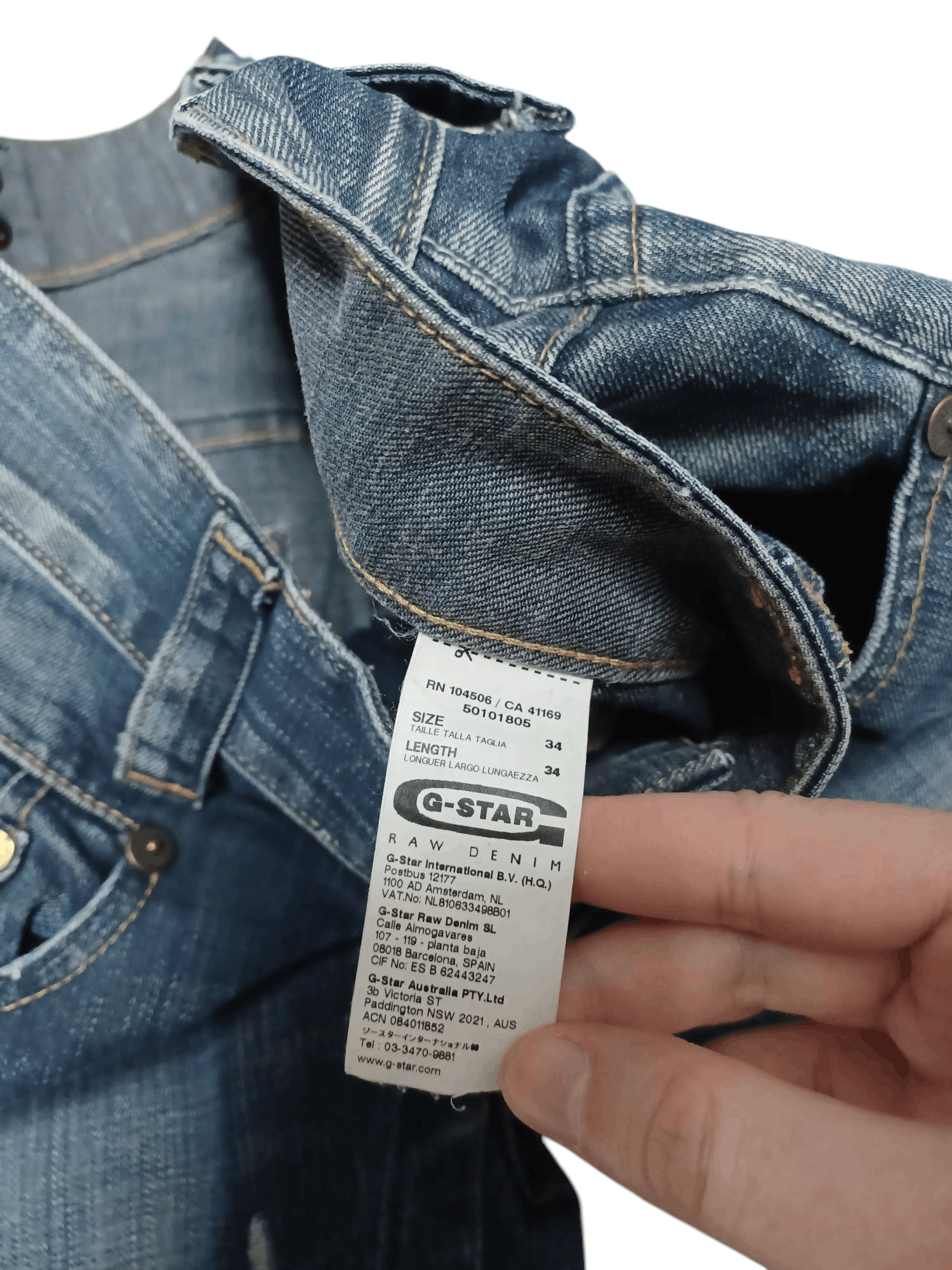 G-Star G STAR RAW FIRE W34 L34 JEANS DENIM JAPANESE Size US 34 / EU 50 - 5 Thumbnail