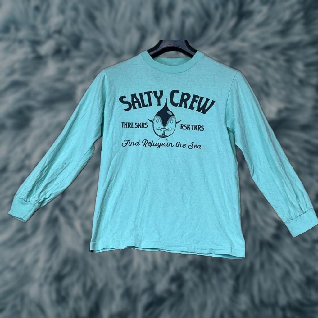 Vintage Salty Crew Shirt Long Sleeve Blue S Men Small Size Fish See Pics Size US S / EU 44-46 / 1 - 1 Thumbnail