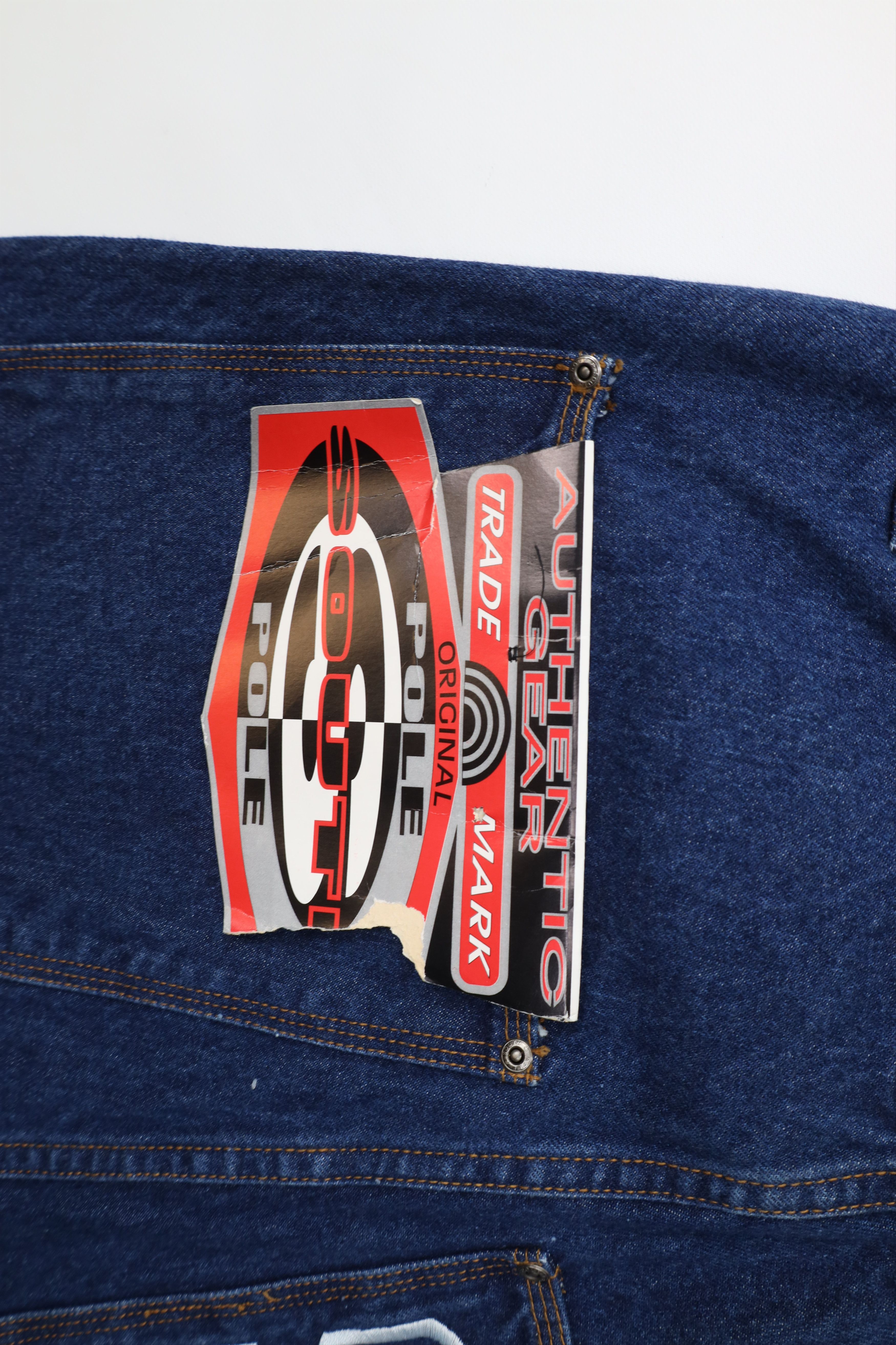 Southpole Deadstock Vintage 90s Southpole Hip Hop Wide Leg Denim Jeans Size US 36 / EU 52 - 13 Thumbnail