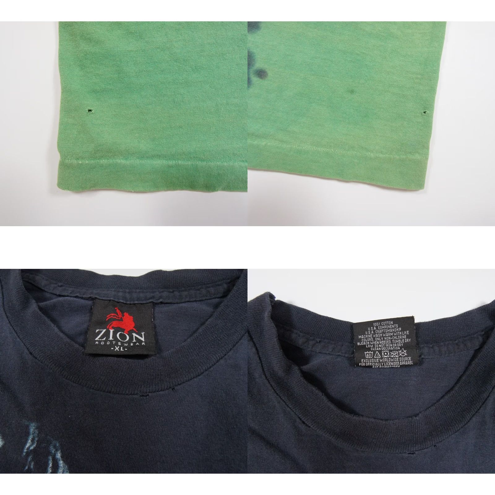 Vintage Vintage Bob Marley Shirt Zion Reggae Music Tee Rasta Single Stitch Mens XLarge Size US XL / EU 56 / 4 - 8 Thumbnail
