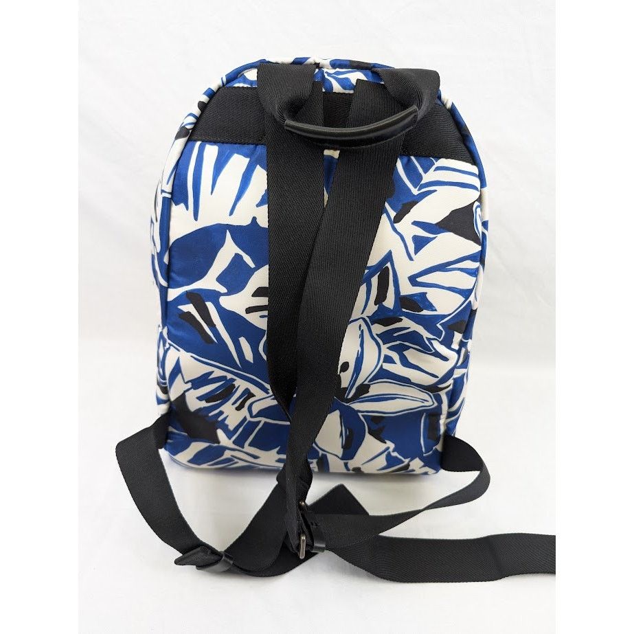 Palm Angels o1rshd1 Size: OS / Macro Hibiscus Backpack in Blue/Off White Size ONE SIZE - 8 Thumbnail