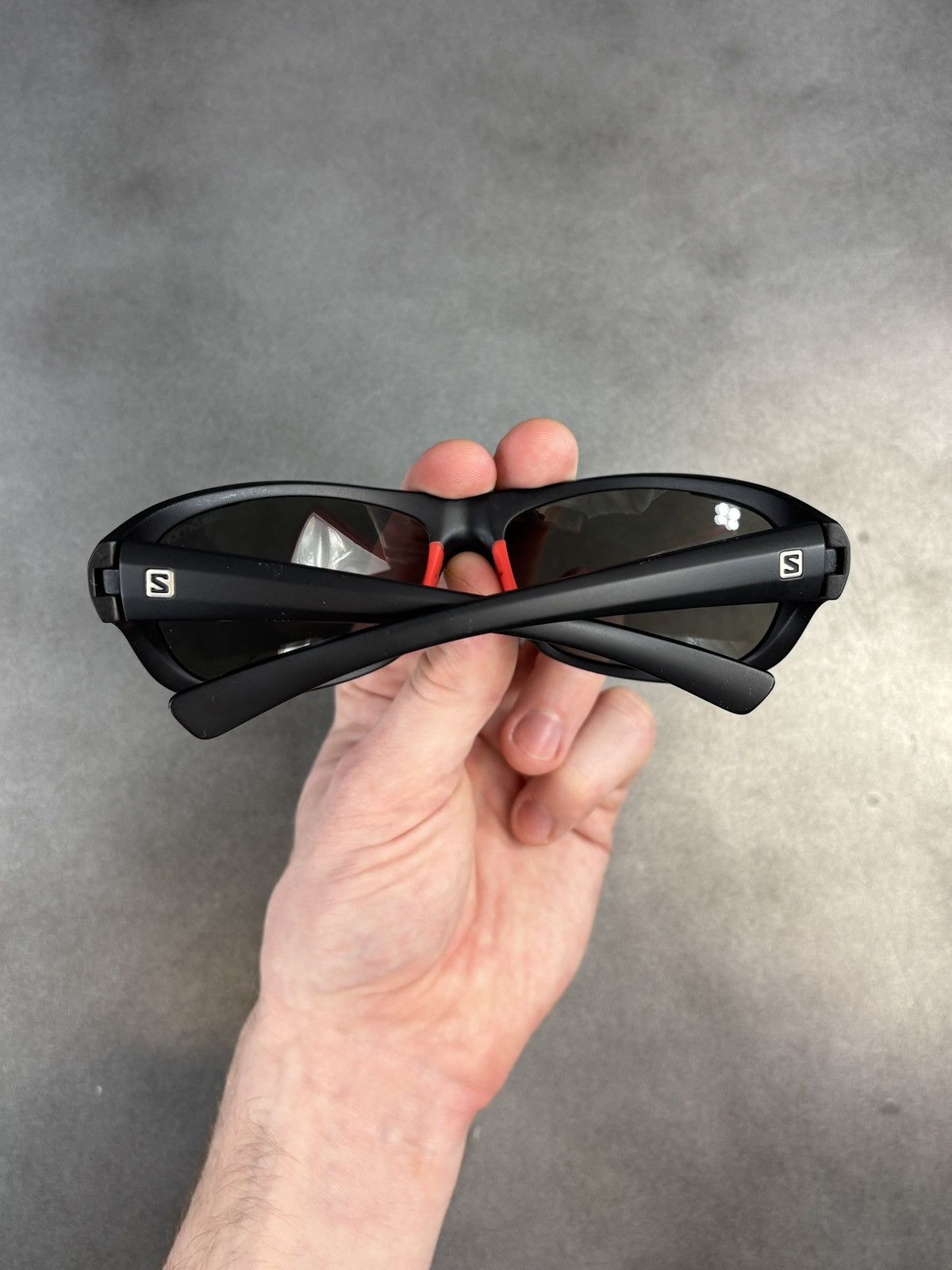 Salomon × Vintage 2000s Salomon Sunglasses Y2K Vintage Sport Wrap Case Italy Size ONE SIZE - 5 Thumbnail
